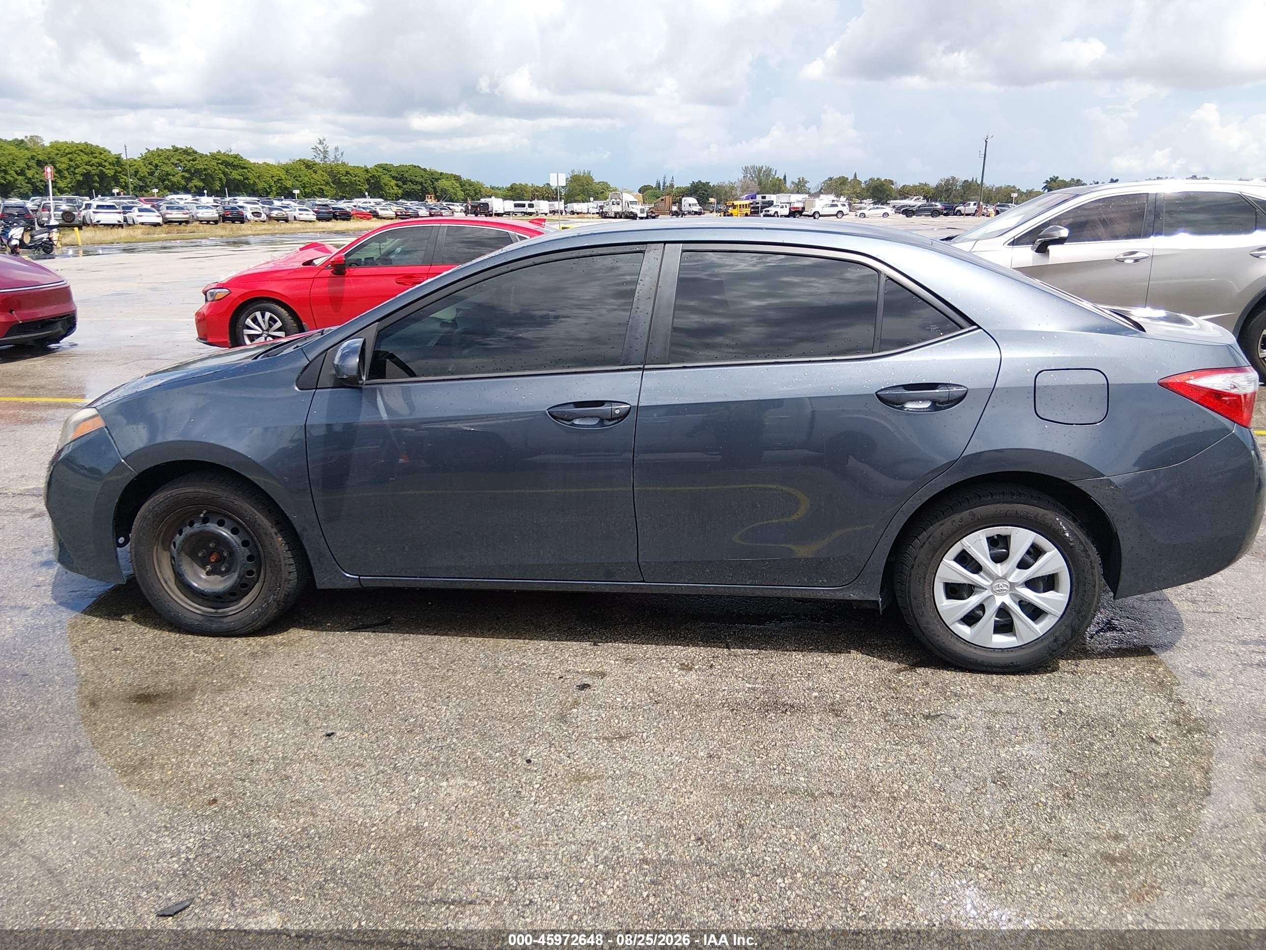 2014 Toyota Corolla L Gray vin: 2T1BURHE9EC073138