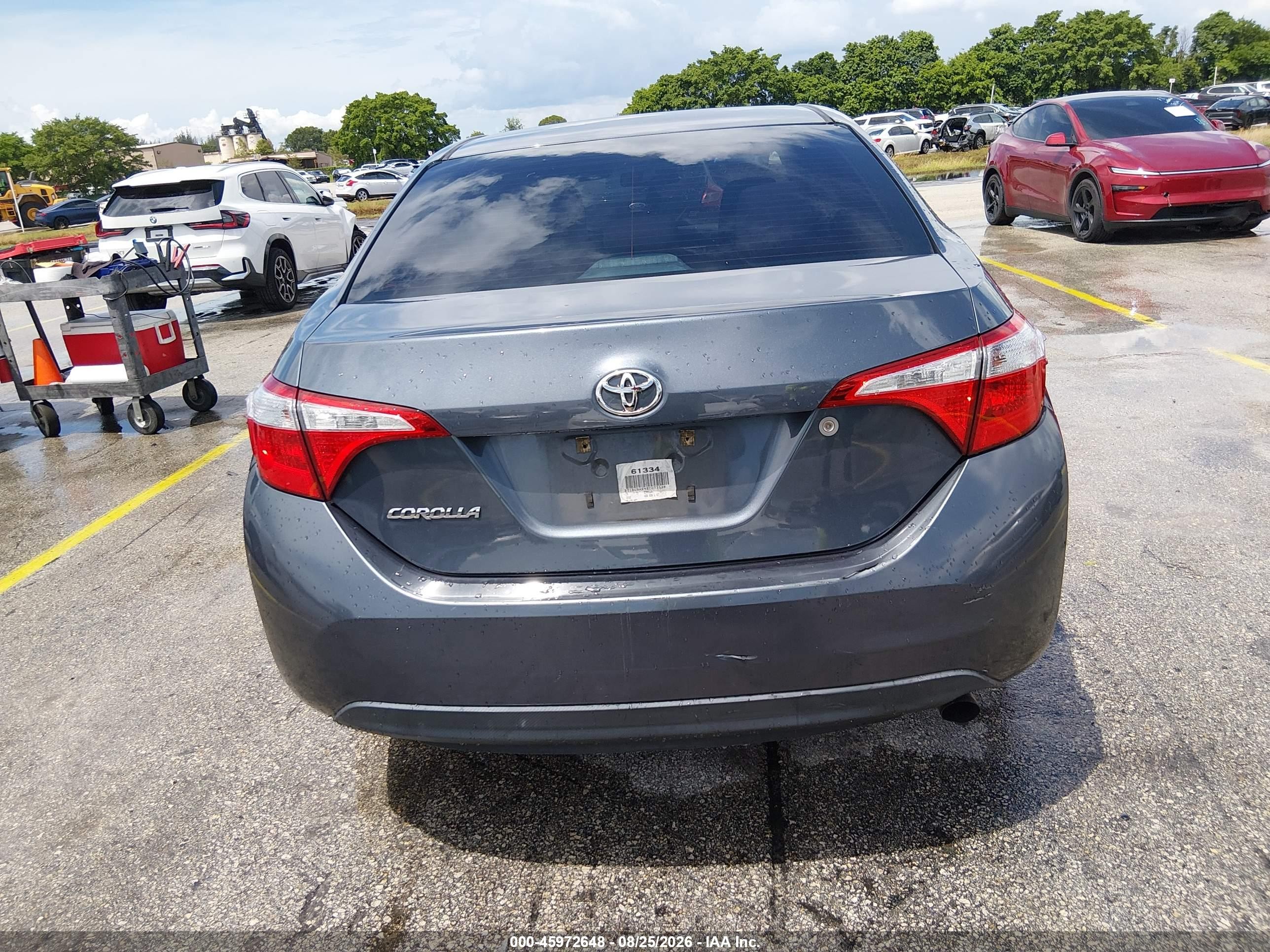 2014 Toyota Corolla L Gray vin: 2T1BURHE9EC073138