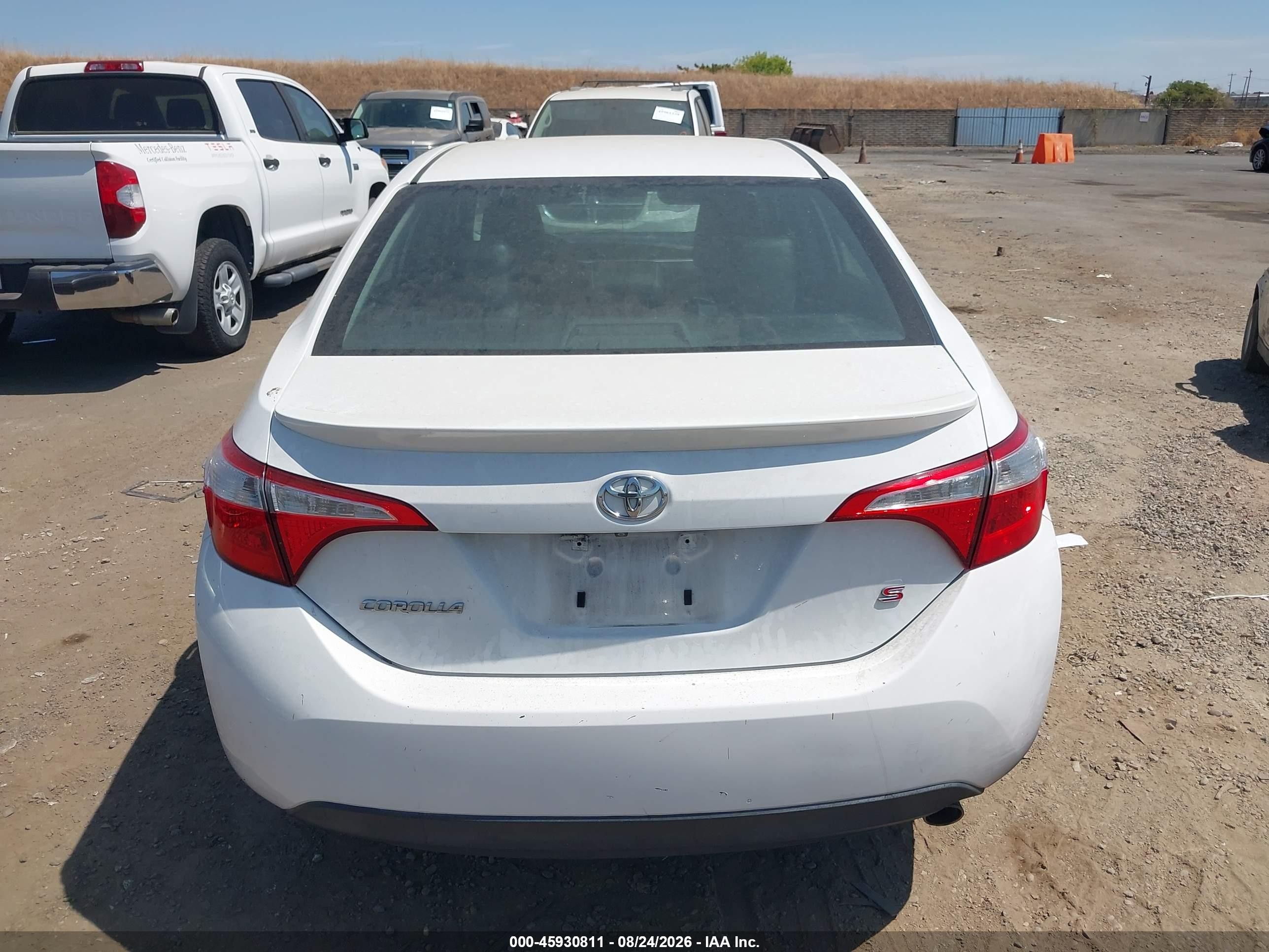 2014 Toyota Corolla S Plus Белый vin: 2T1BURHE9EC073396