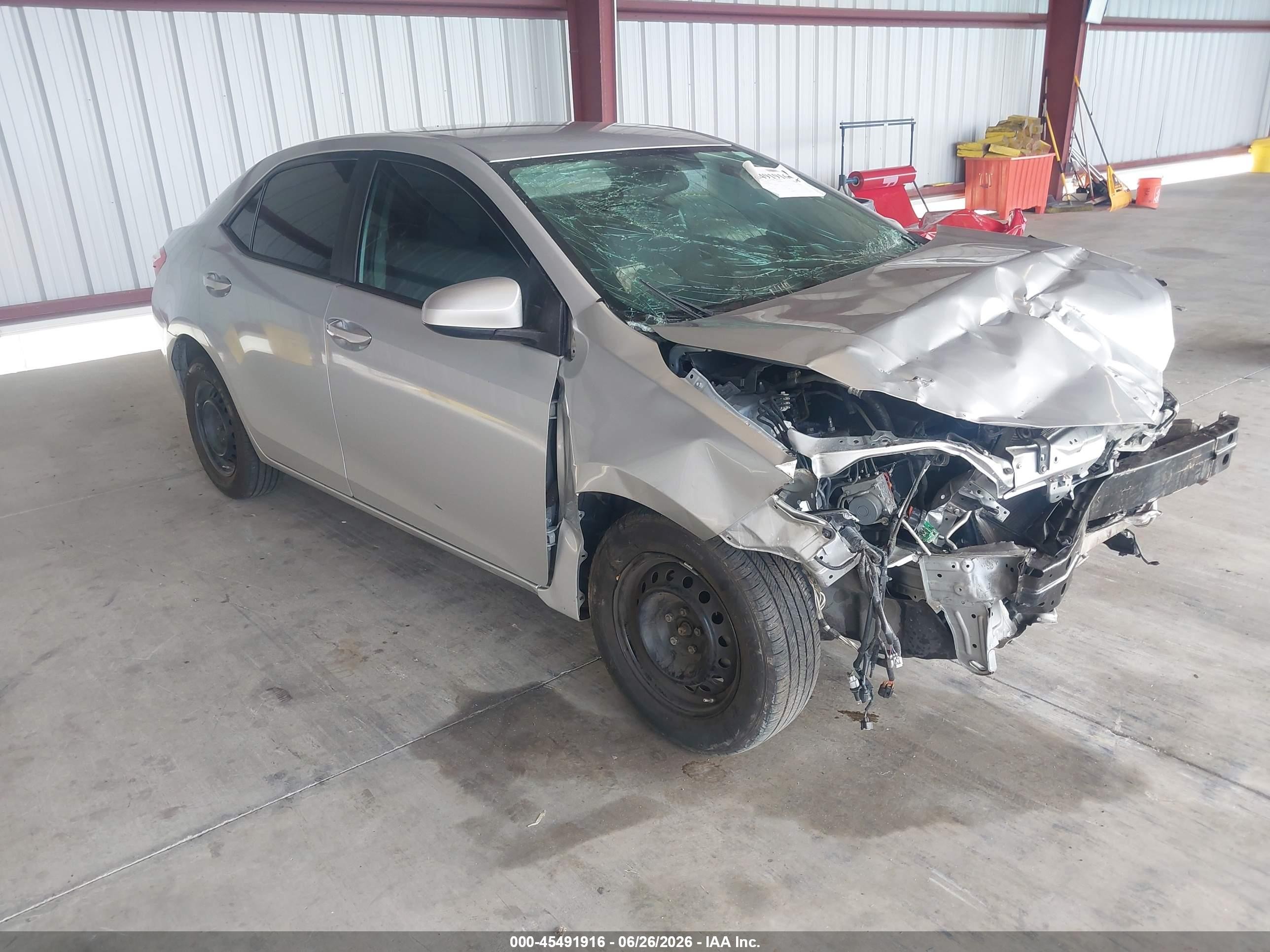 2014 Toyota Corolla L Silver vin: 2T1BURHE9EC083281