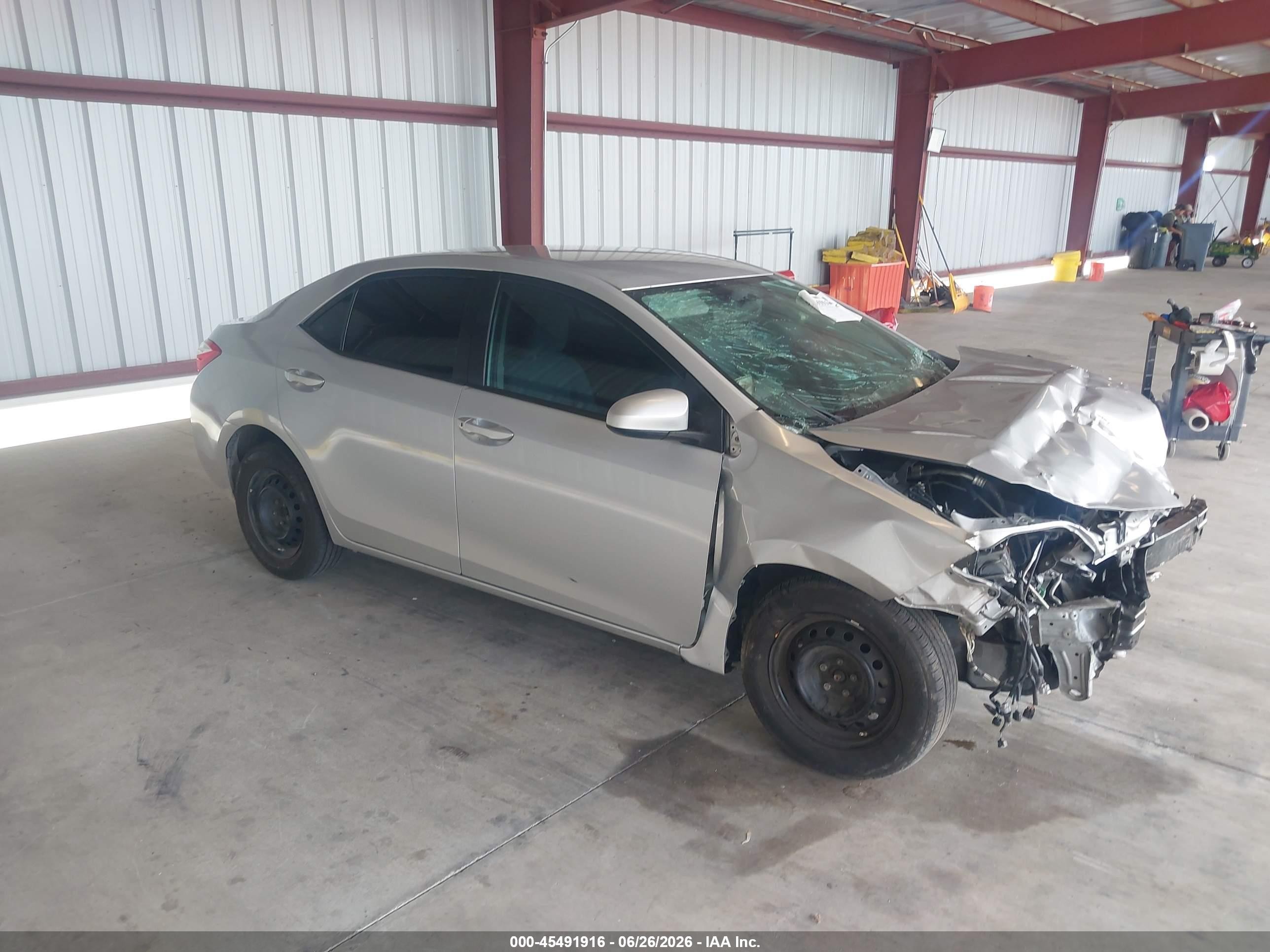 2014 Toyota Corolla L Silver vin: 2T1BURHE9EC083281