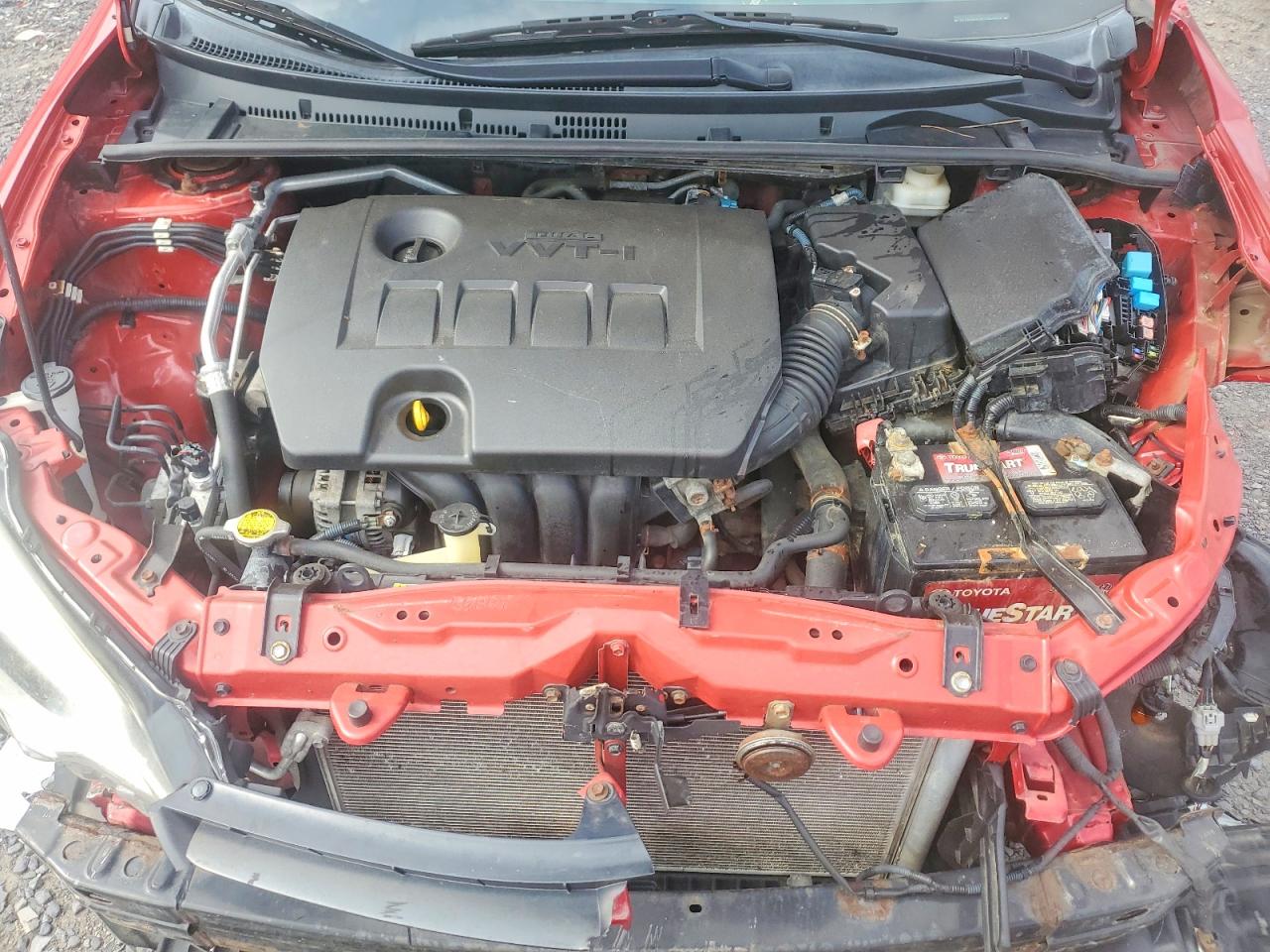 2014 Toyota Corolla Le Красный vin: 2T1BURHE9EC084463