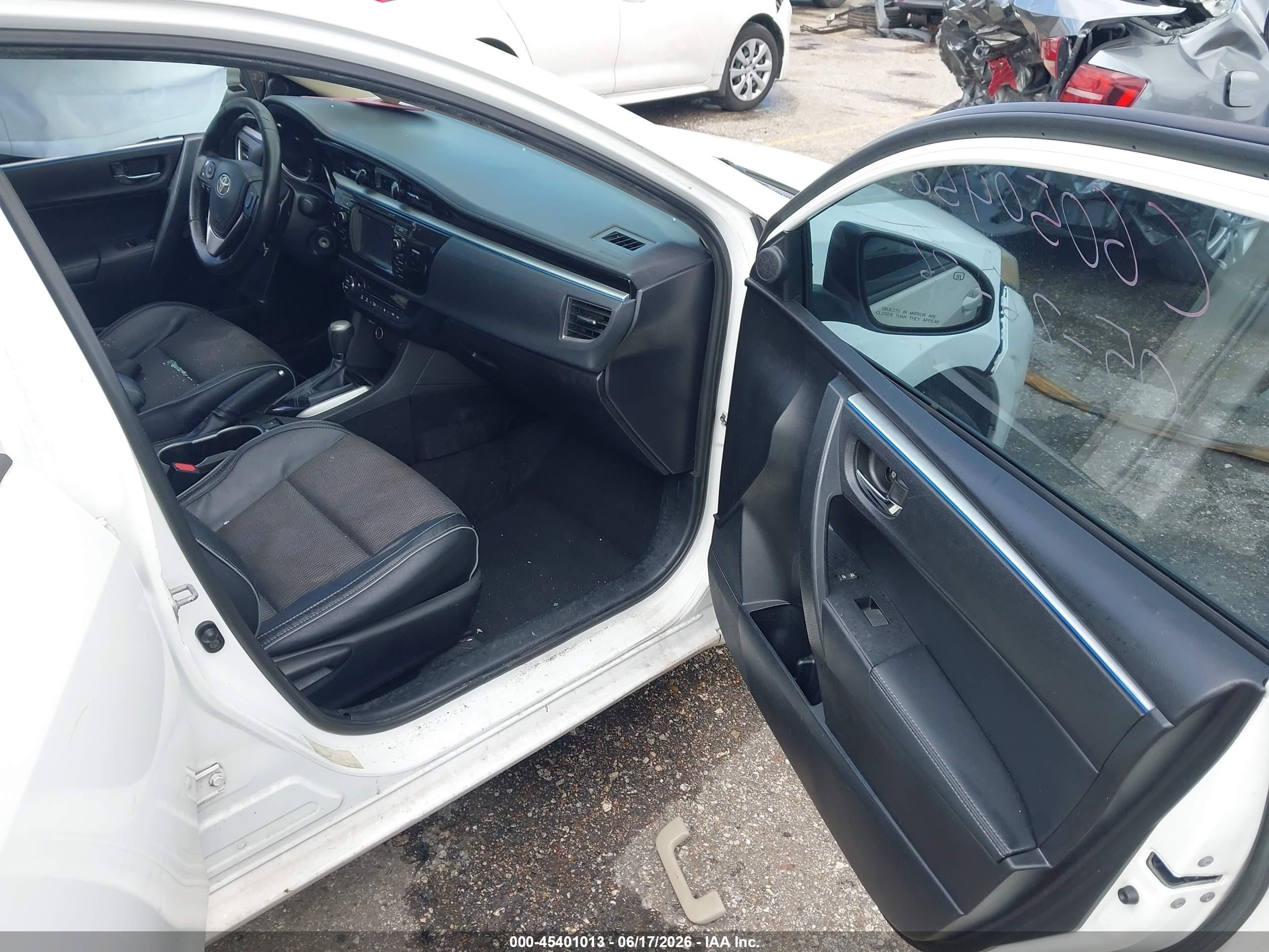 2014 Toyota Corolla Le Plus White vin: 2T1BURHE9EC102444