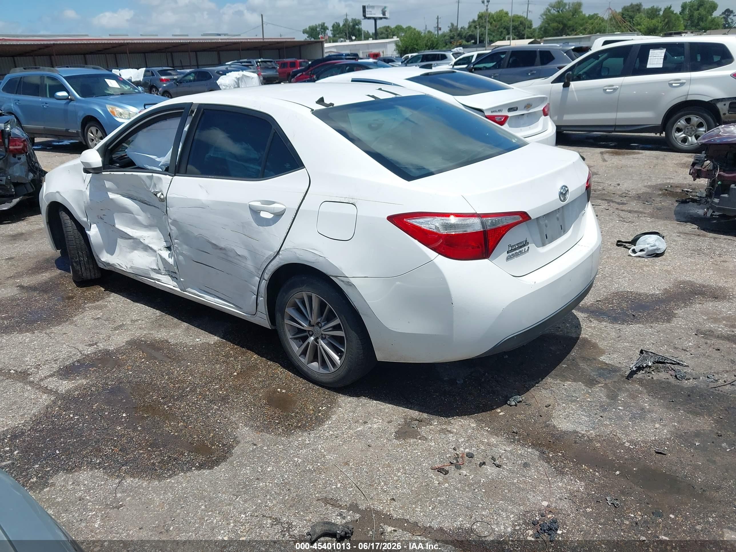 2014 Toyota Corolla Le Plus White vin: 2T1BURHE9EC102444
