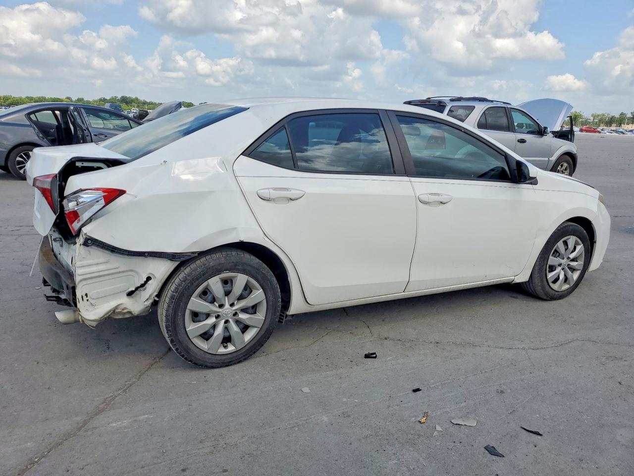2014 Toyota Corolla Le White vin: 2T1BURHE9EC103951
