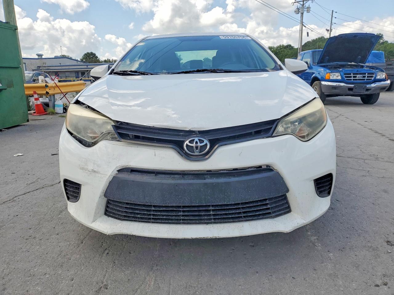 2014 Toyota Corolla Le White vin: 2T1BURHE9EC103951