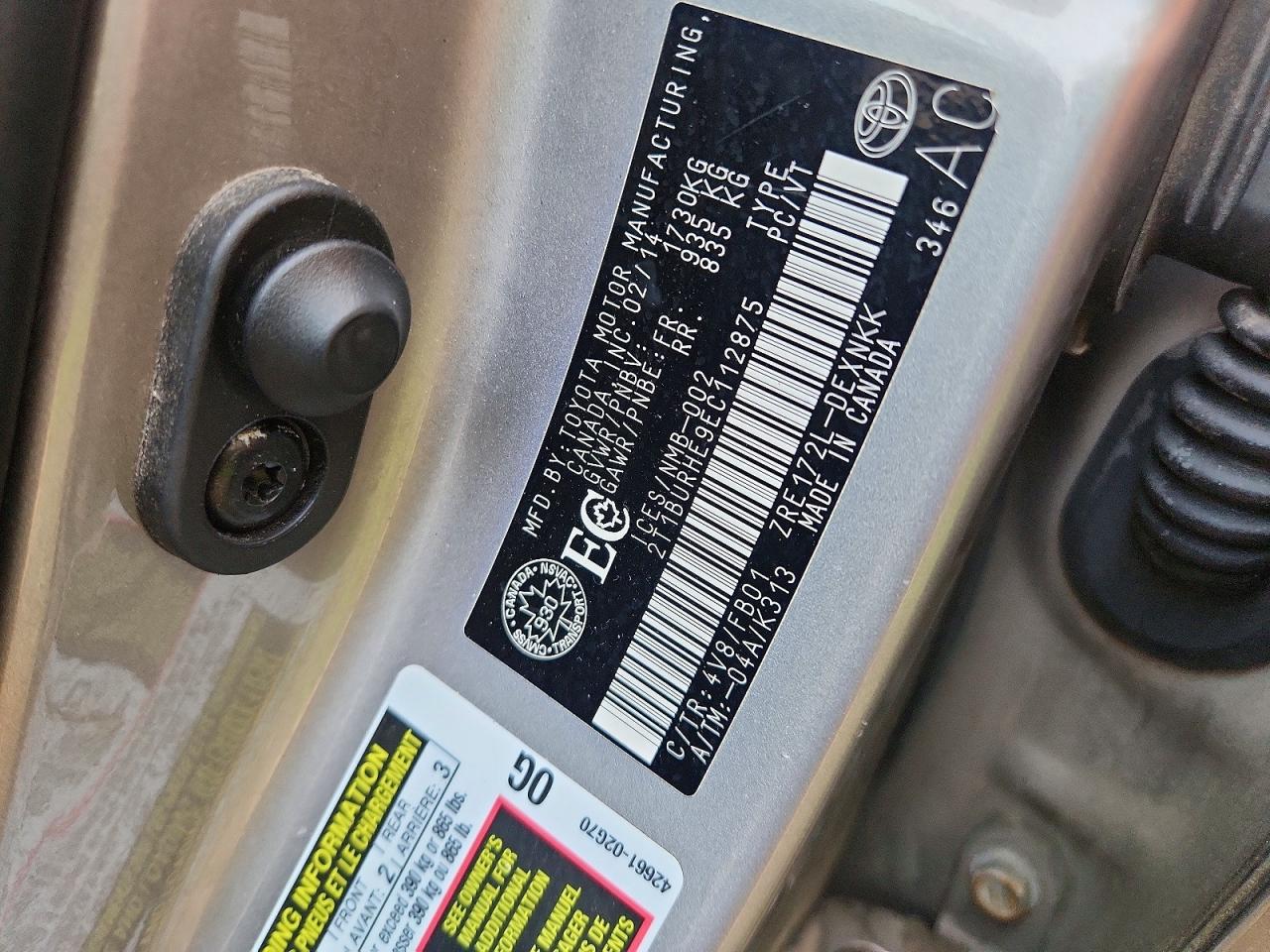 2014 Toyota Corolla L Gray vin: 2T1BURHE9EC112875