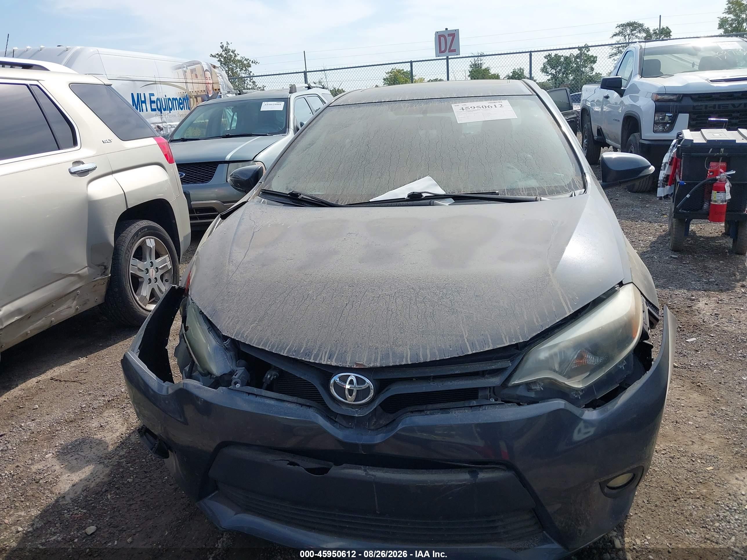 2014 Toyota Corolla S Plus Gray vin: 2T1BURHE9EC116036