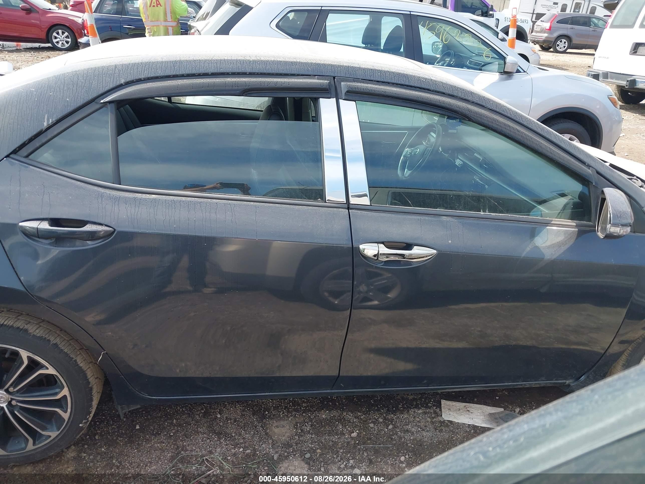 2014 Toyota Corolla S Plus Gray vin: 2T1BURHE9EC116036