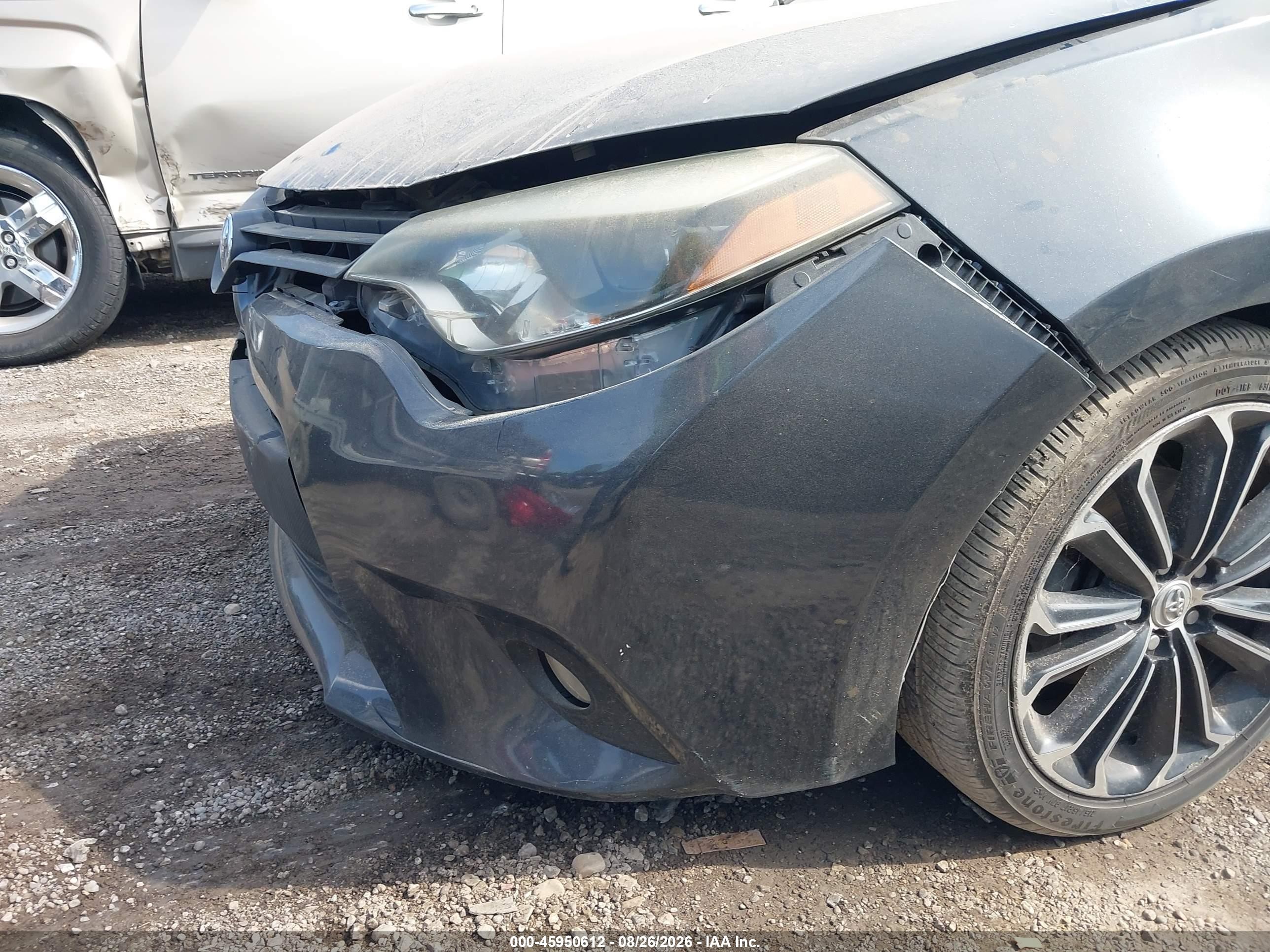 2014 Toyota Corolla S Plus Gray vin: 2T1BURHE9EC116036