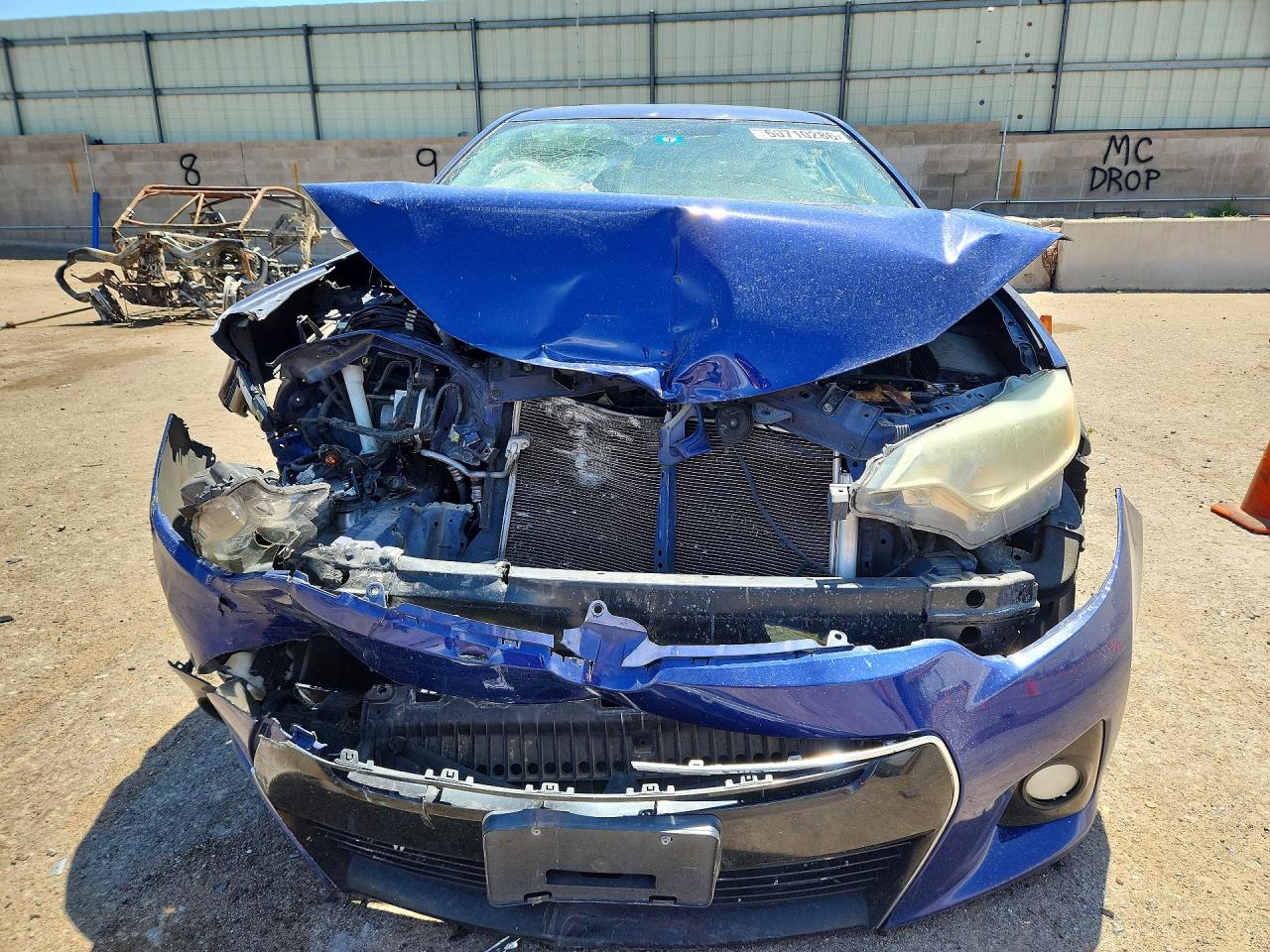 2014 Toyota Corolla S Plus Blue vin: 2T1BURHE9EC120524