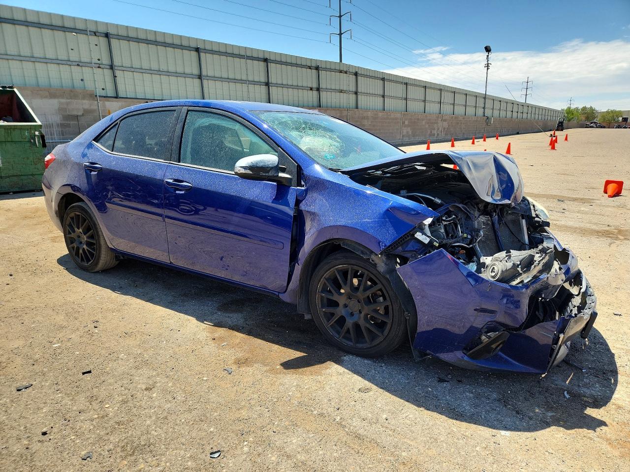 2014 Toyota Corolla S Plus Blue vin: 2T1BURHE9EC120524
