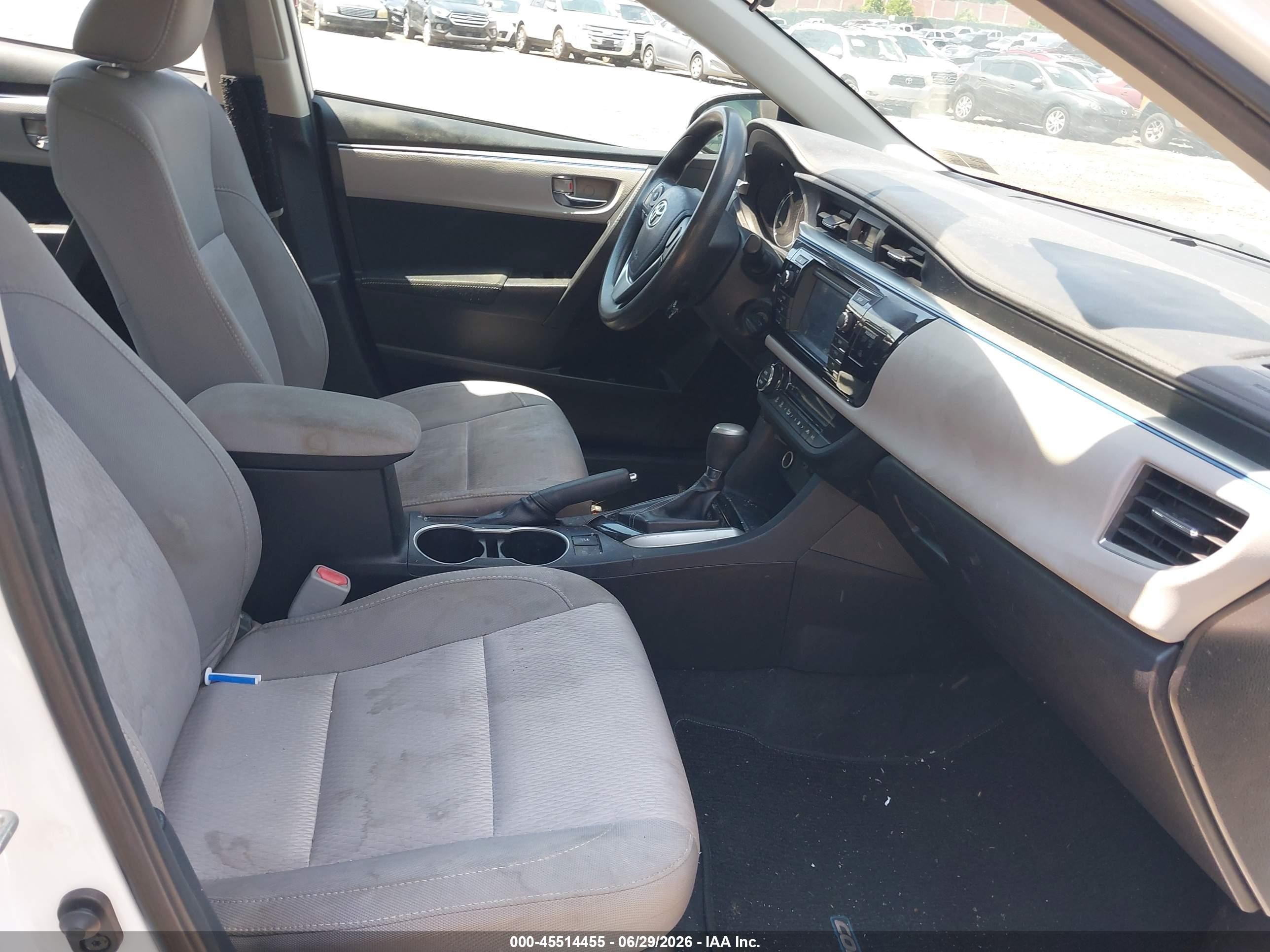 2014 Toyota Corolla Le White vin: 2T1BURHE9EC124833
