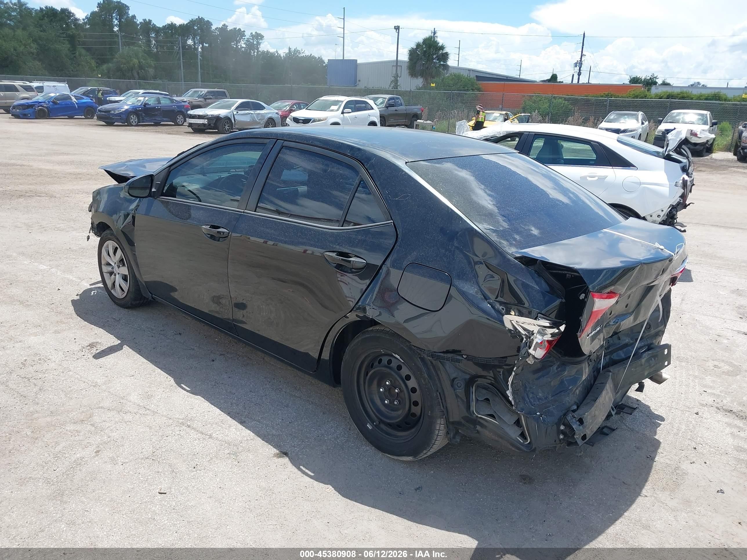 2014 Toyota Corolla Le Black vin: 2T1BURHE9EC130471