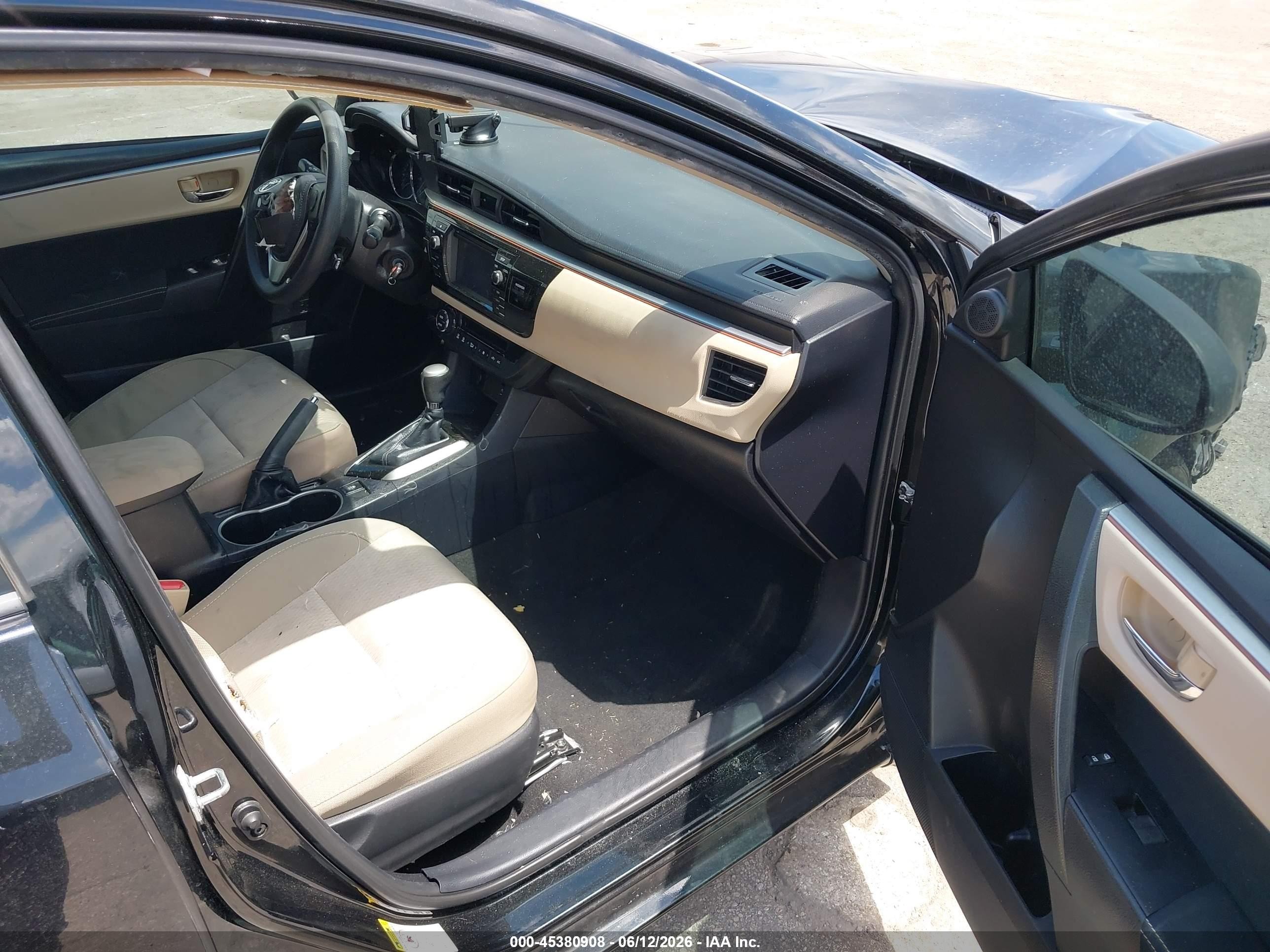 2014 Toyota Corolla Le Black vin: 2T1BURHE9EC130471