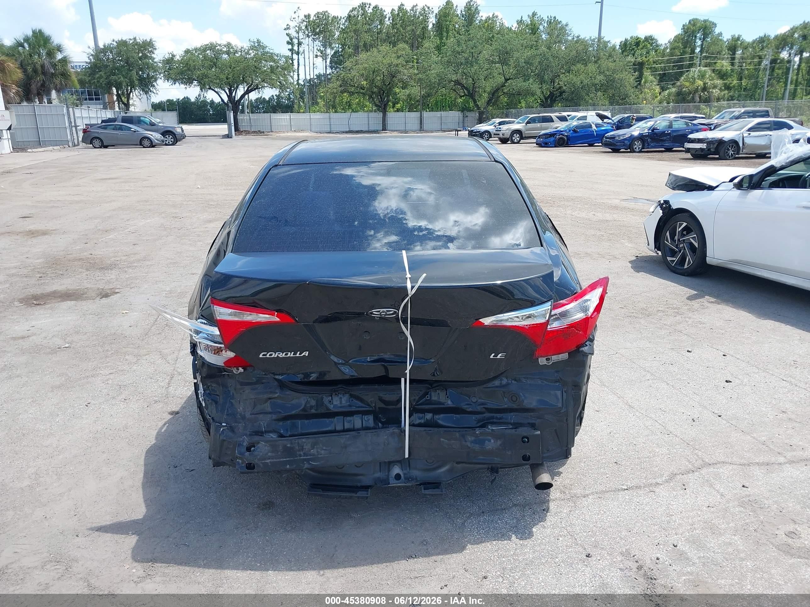 2014 Toyota Corolla Le Black vin: 2T1BURHE9EC130471