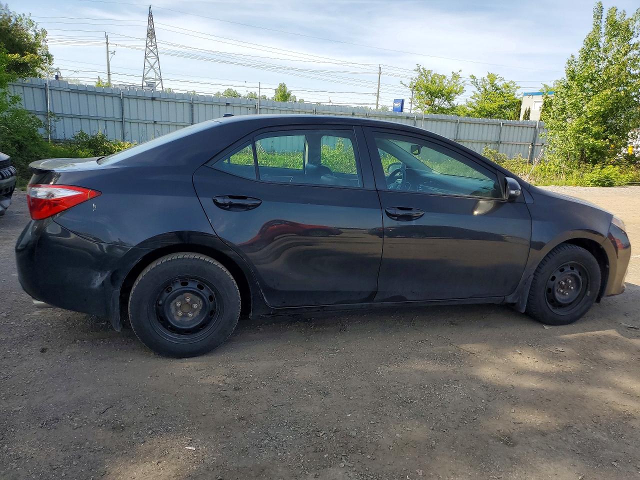 2014 Toyota Corolla L Black vin: 2T1BURHE9EC137761