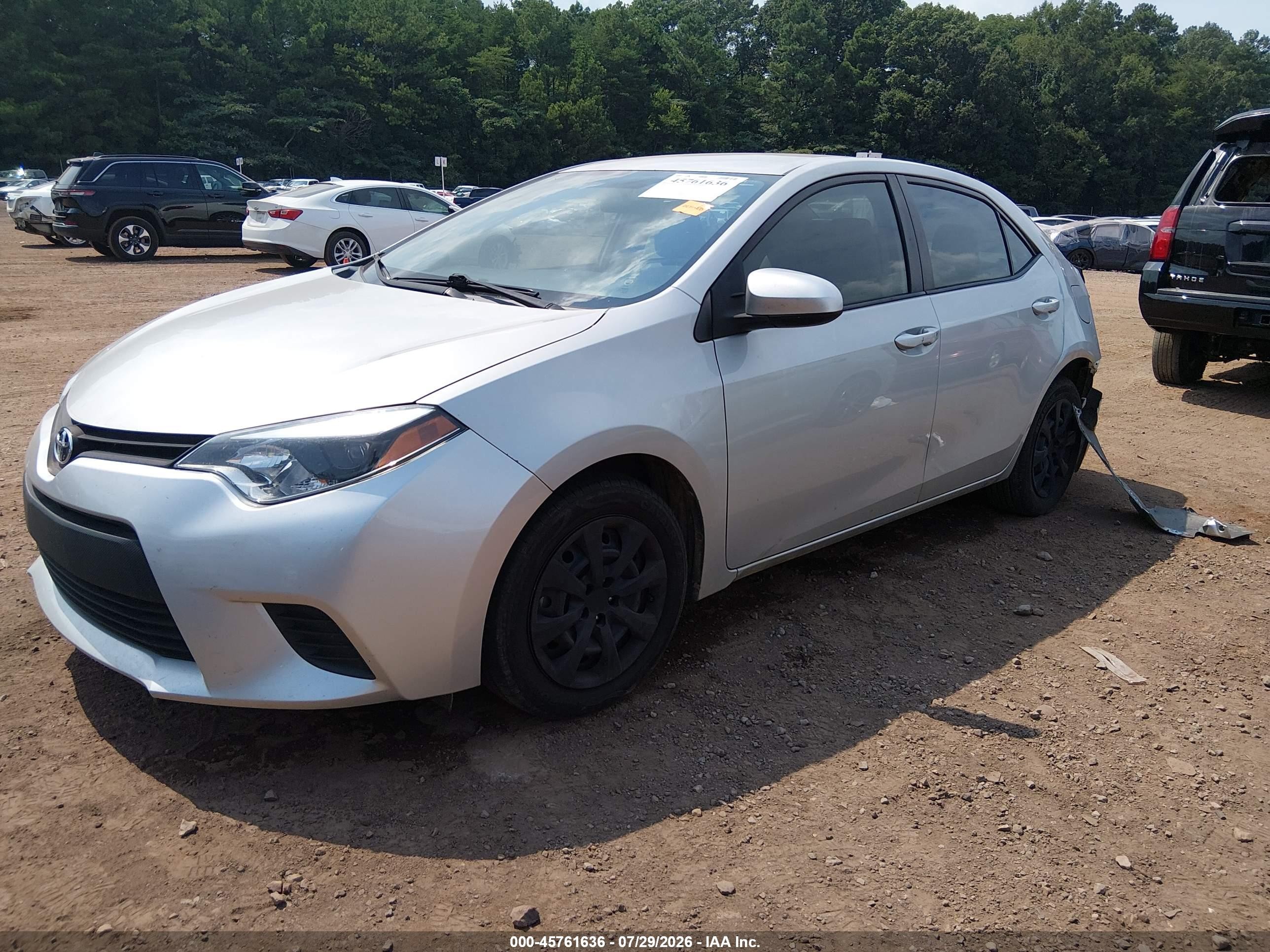 2014 Toyota Corolla Le Silver vin: 2T1BURHE9EC138103