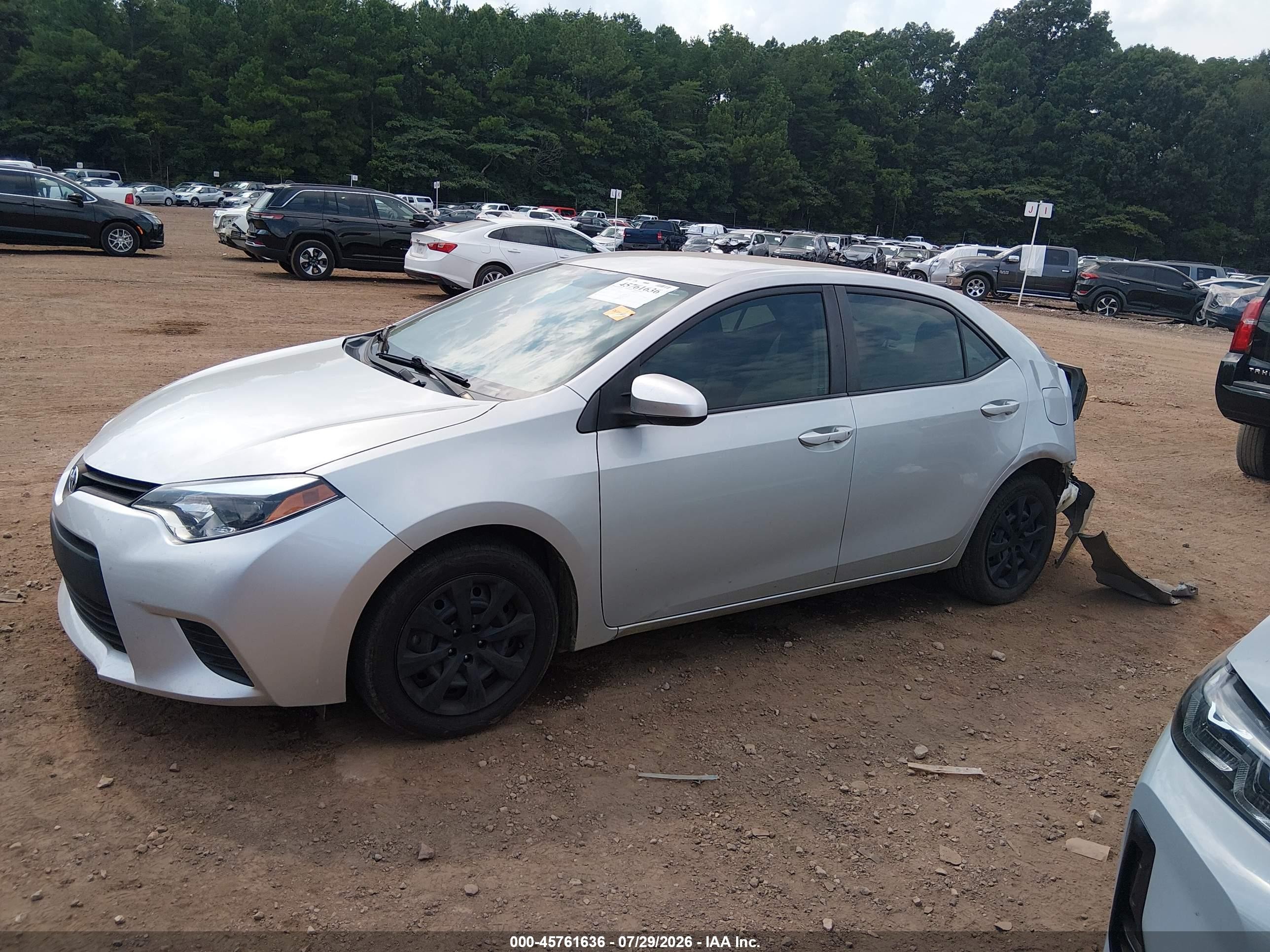 2014 Toyota Corolla Le Silver vin: 2T1BURHE9EC138103