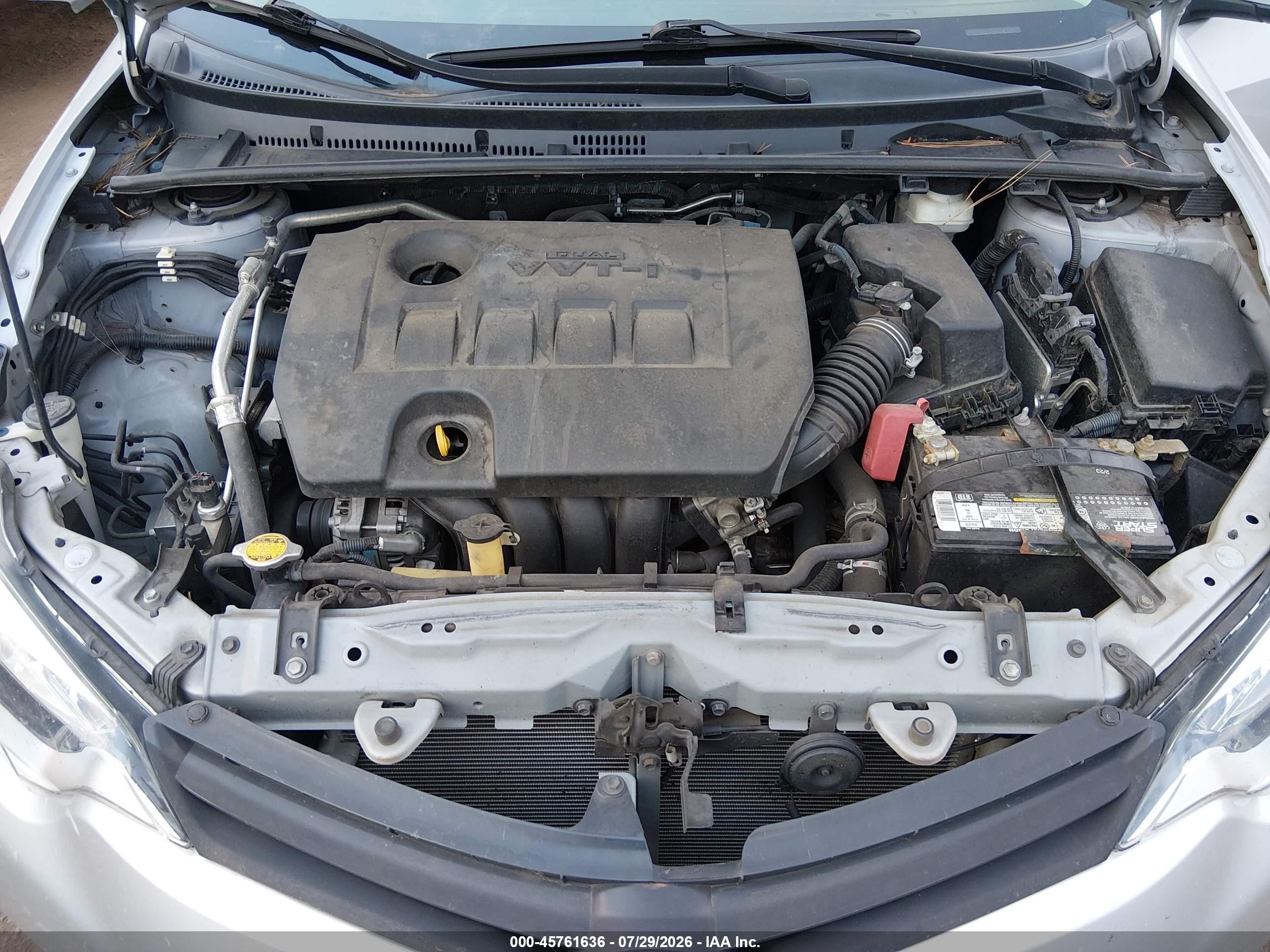 2014 Toyota Corolla Le Silver vin: 2T1BURHE9EC138103