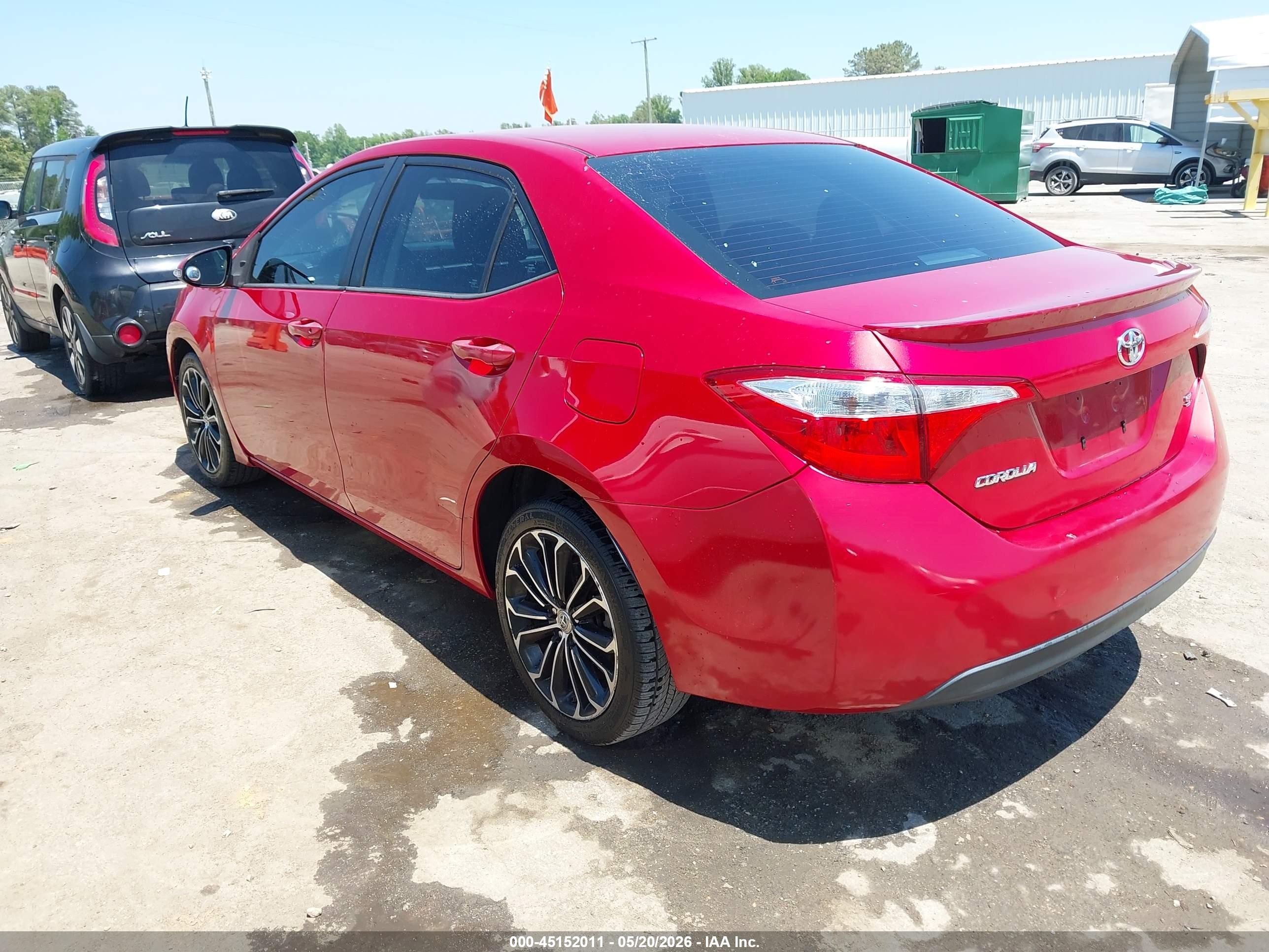 2014 Toyota Corolla S Plus Красный vin: 2T1BURHE9EC150929