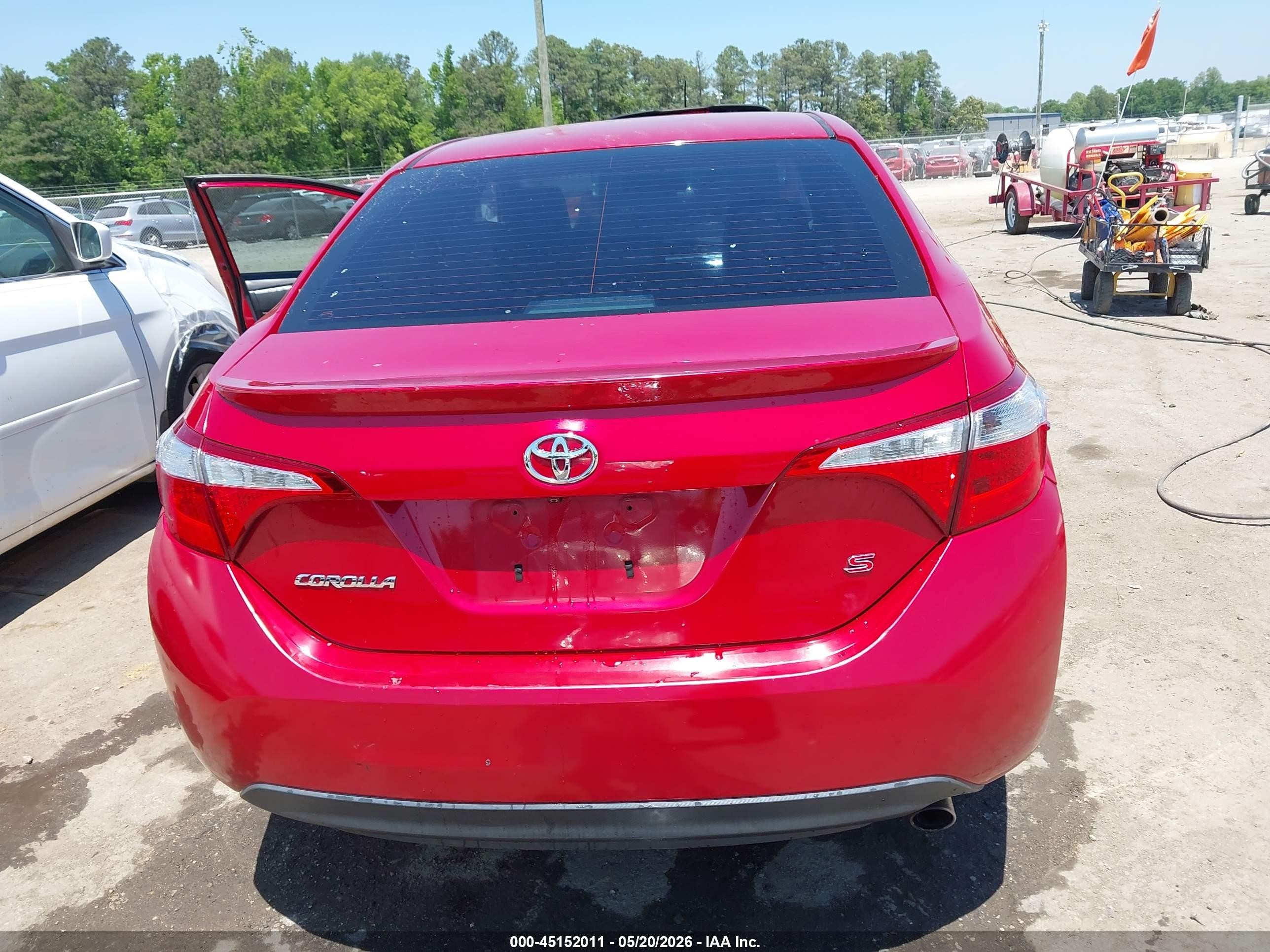 2014 Toyota Corolla S Plus Красный vin: 2T1BURHE9EC150929