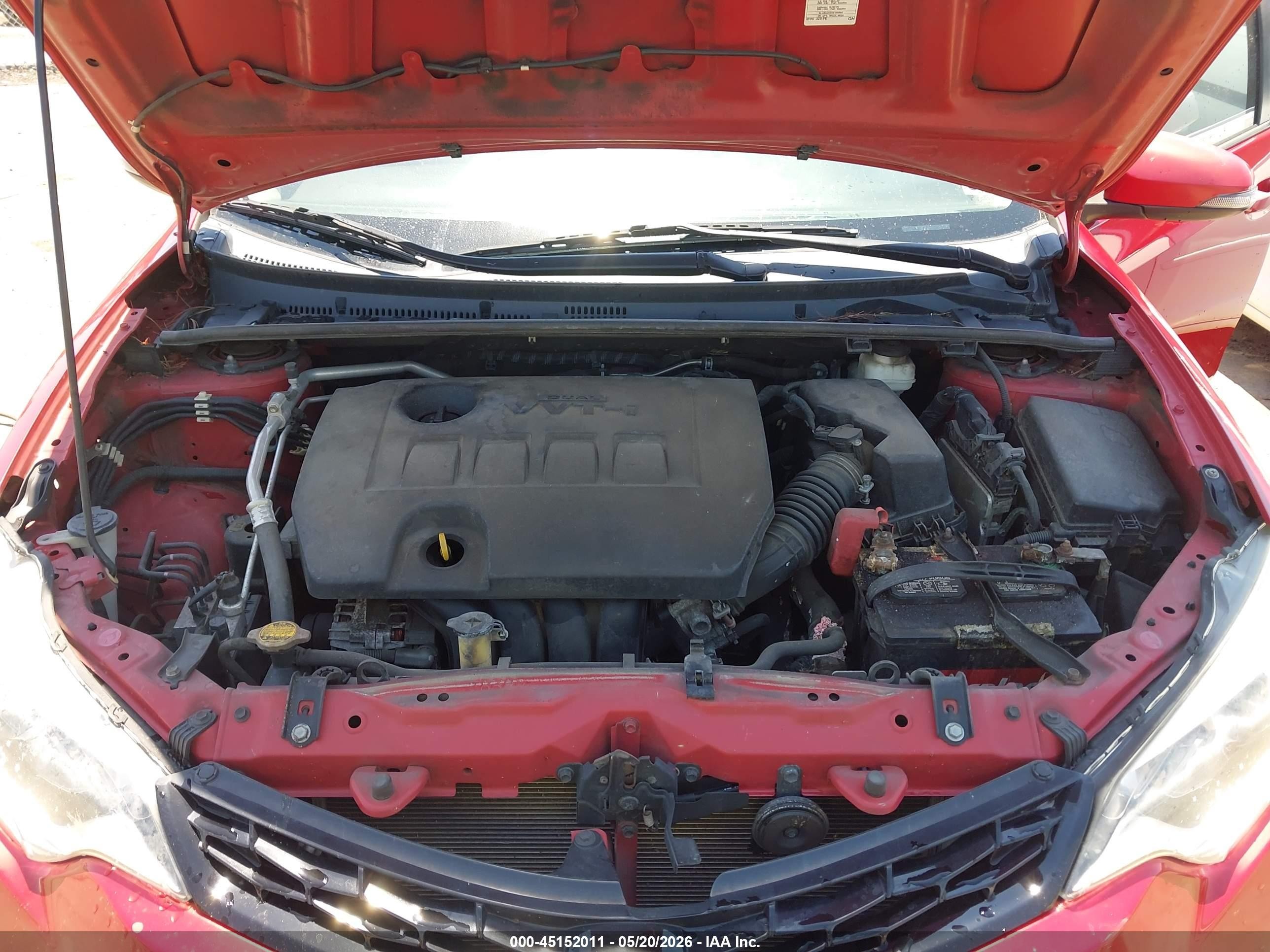 2014 Toyota Corolla S Plus Красный vin: 2T1BURHE9EC150929