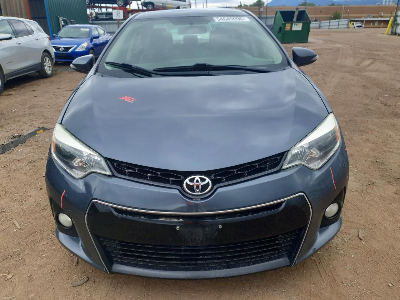 2014 Toyota Corolla S Blue vin: 2T1BURHE9EC151272