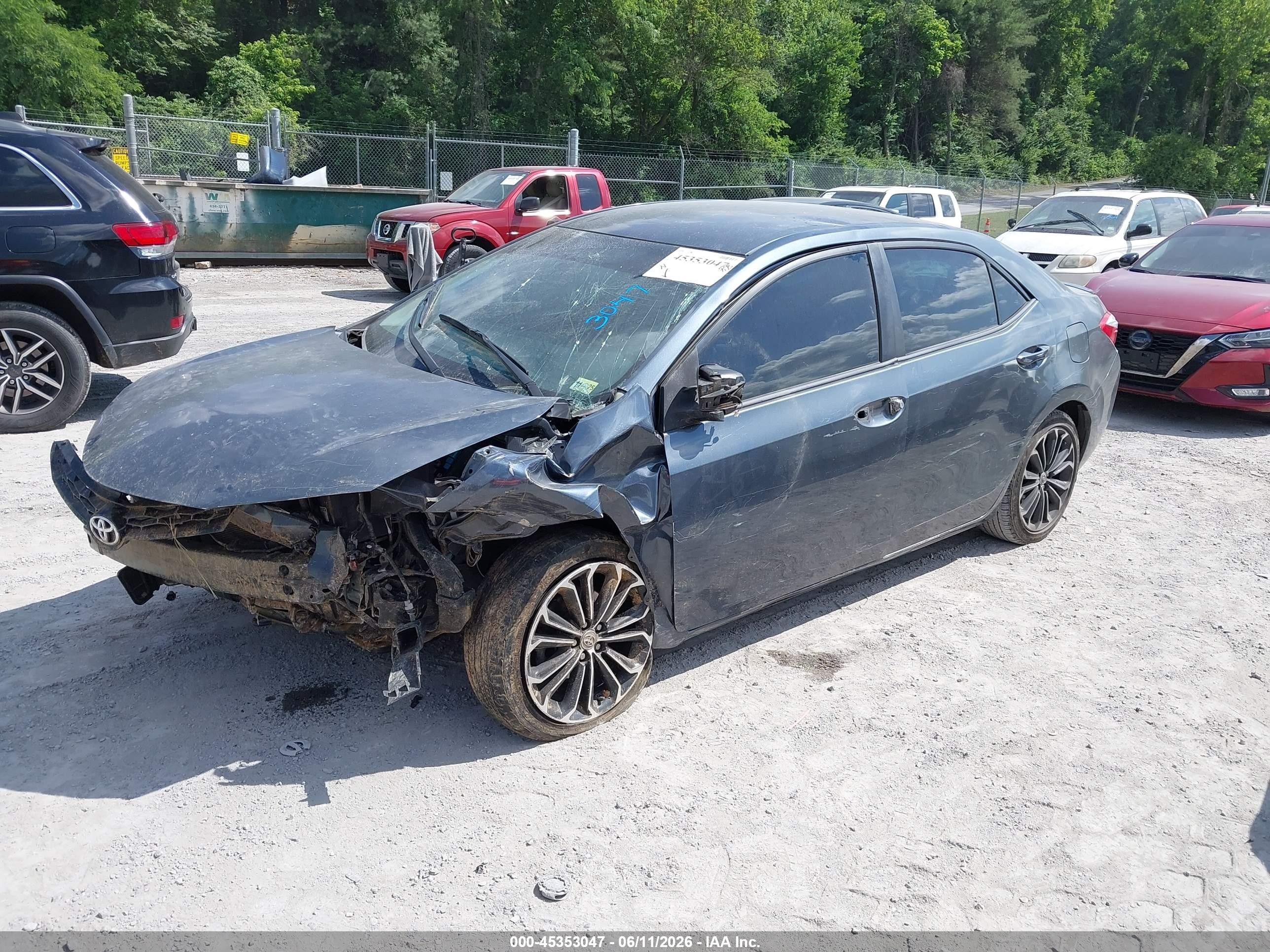 2014 Toyota Corolla S Plus Gray vin: 2T1BURHE9EC162918