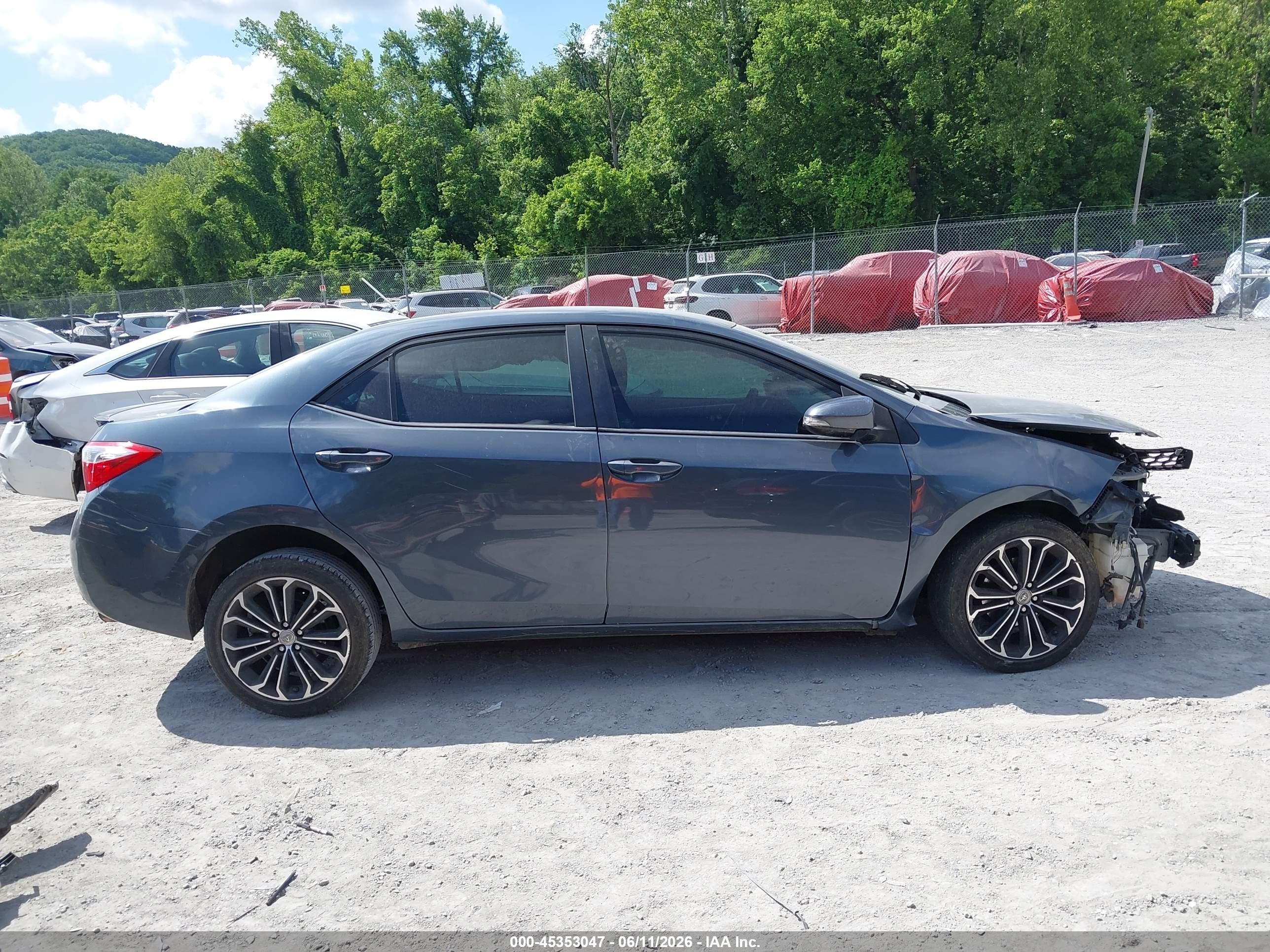 2014 Toyota Corolla S Plus Gray vin: 2T1BURHE9EC162918