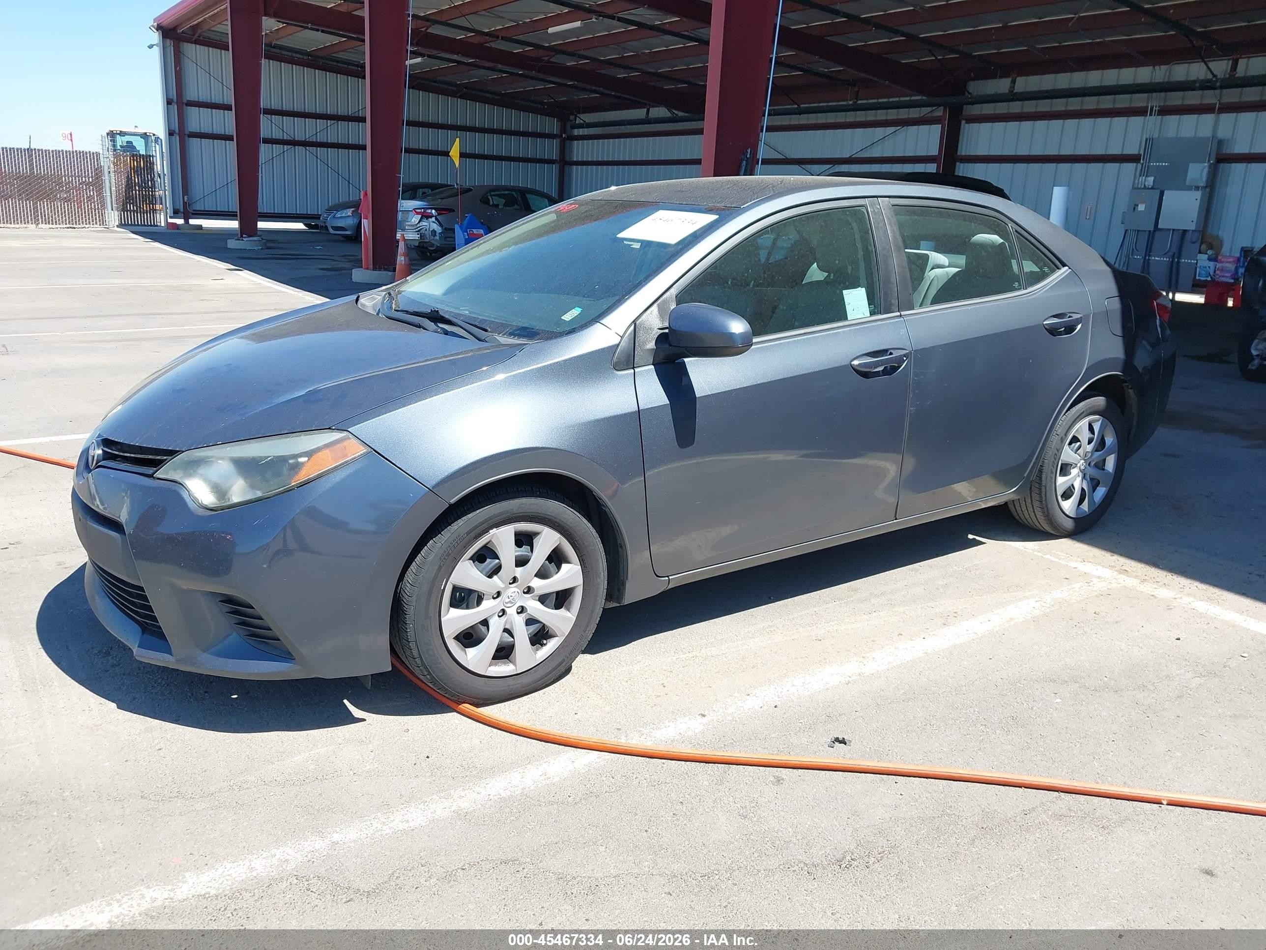 2014 Toyota Corolla Le Blue vin: 2T1BURHE9EC168783
