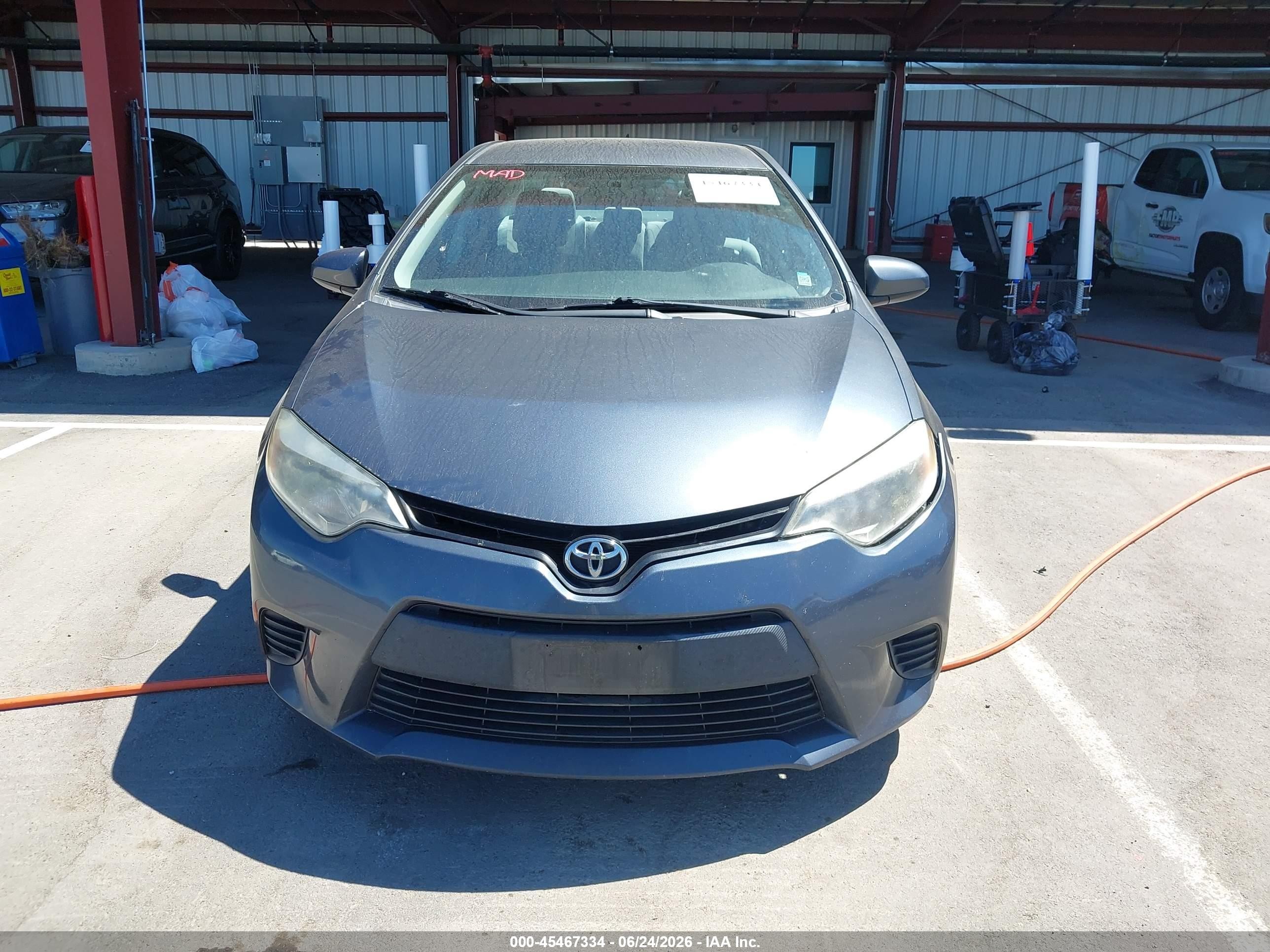 2014 Toyota Corolla Le Blue vin: 2T1BURHE9EC168783