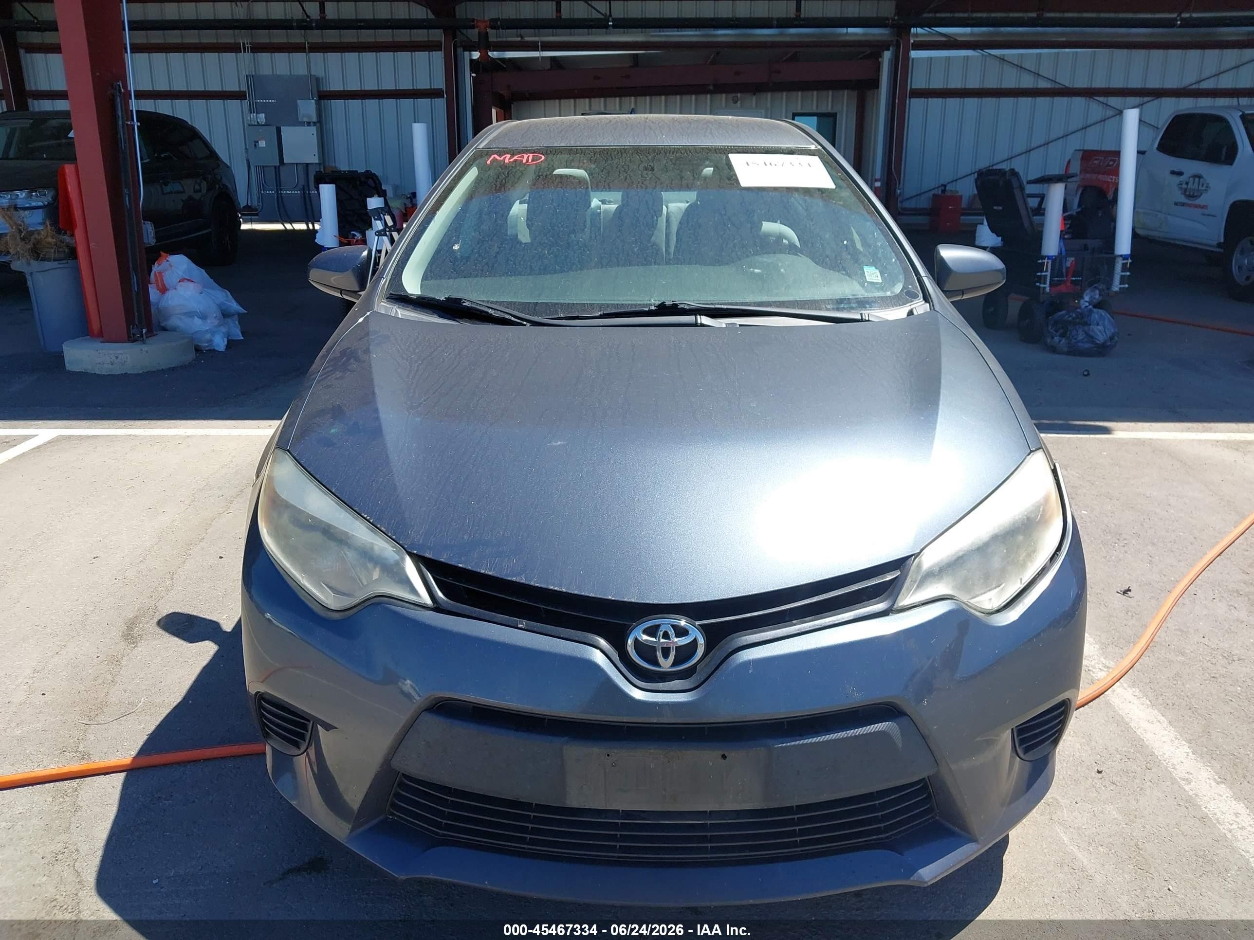 2014 Toyota Corolla Le Blue vin: 2T1BURHE9EC168783
