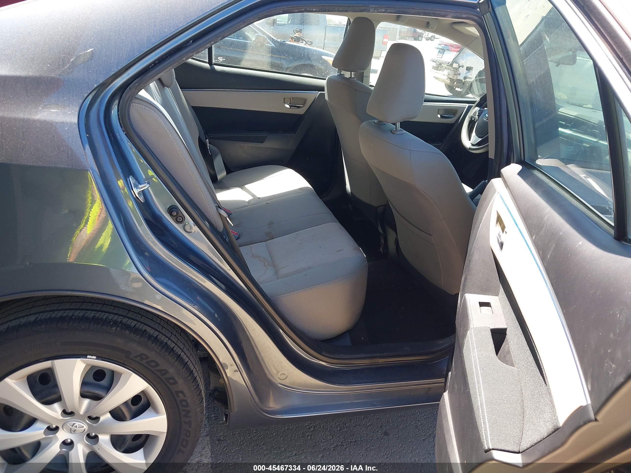 2014 Toyota Corolla Le Blue vin: 2T1BURHE9EC168783