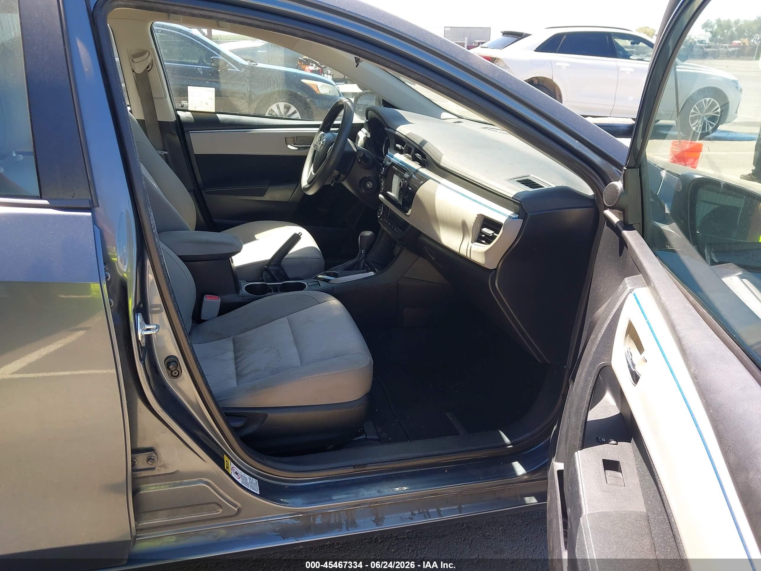 2014 Toyota Corolla Le Blue vin: 2T1BURHE9EC168783