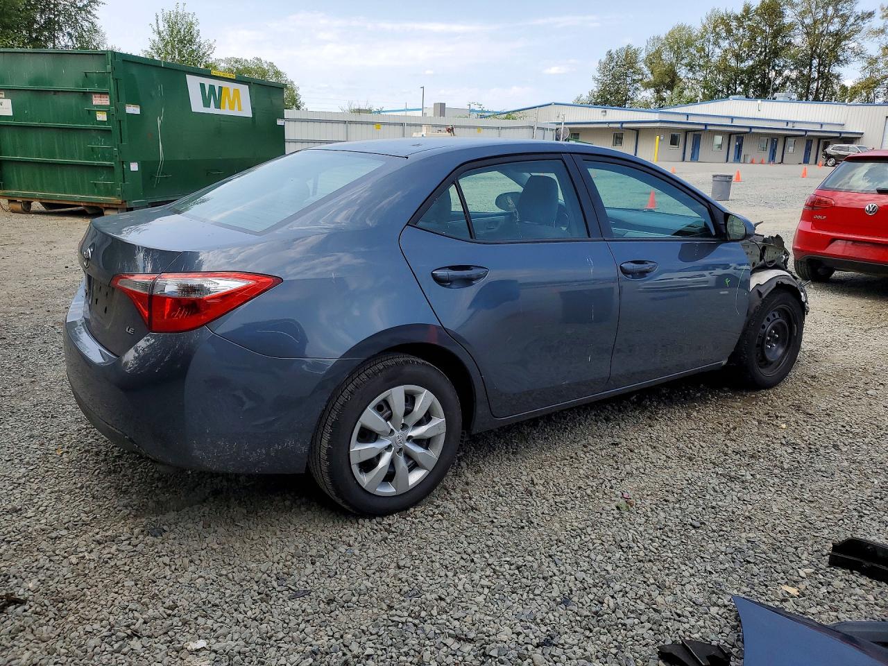 2014 Toyota Corolla Le Gray vin: 2T1BURHE9EC171828