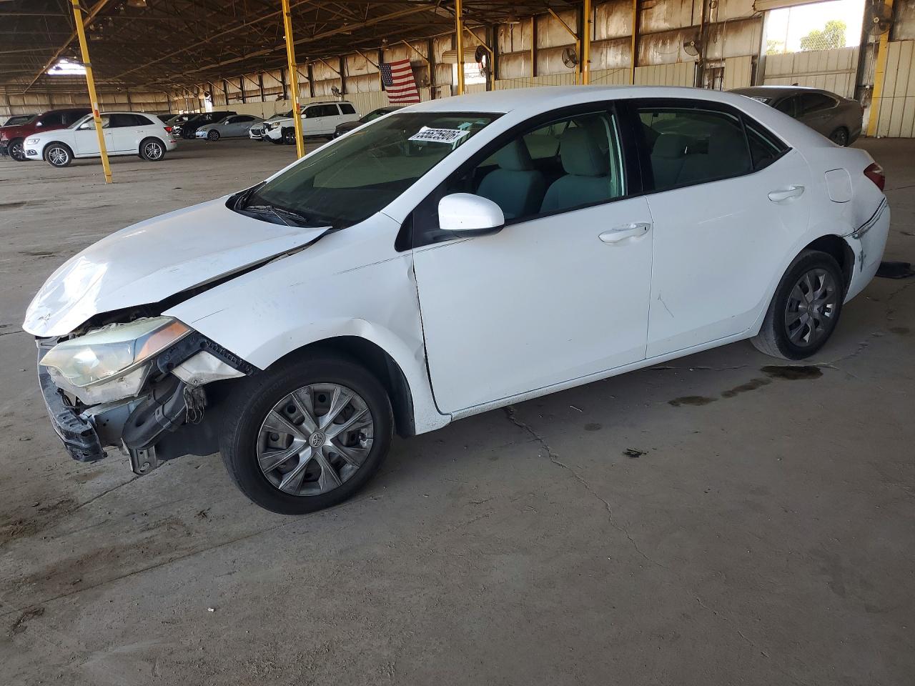 2014 Toyota Corolla L Белый vin: 2T1BURHE9EC187091