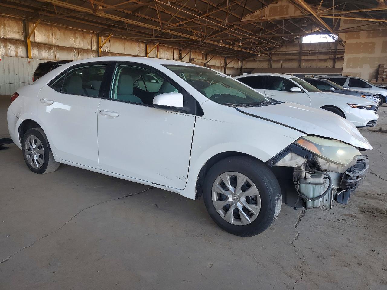 2014 Toyota Corolla L Белый vin: 2T1BURHE9EC187091
