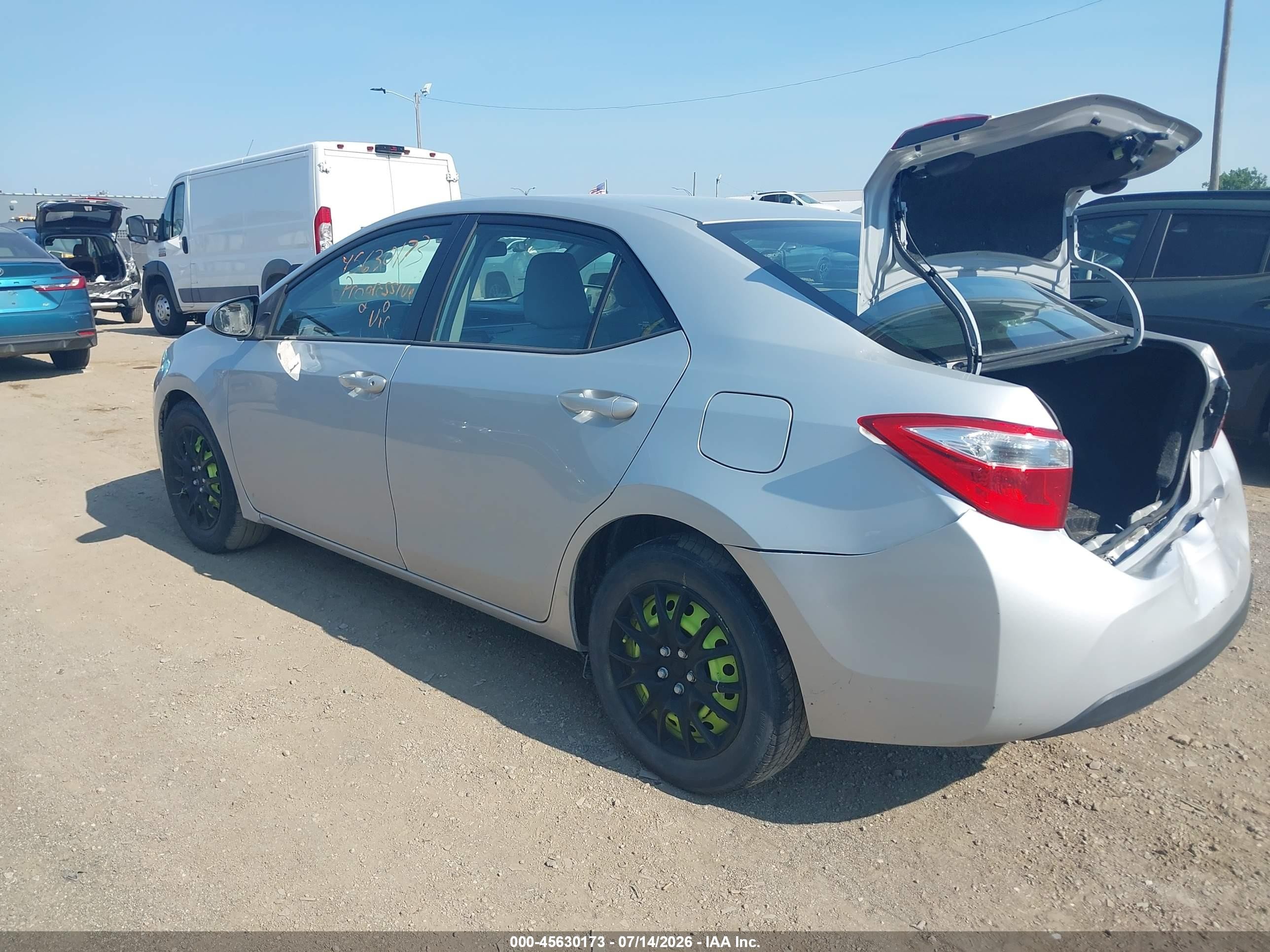 2014 Toyota Corolla Le Silver vin: 2T1BURHE9EC188807