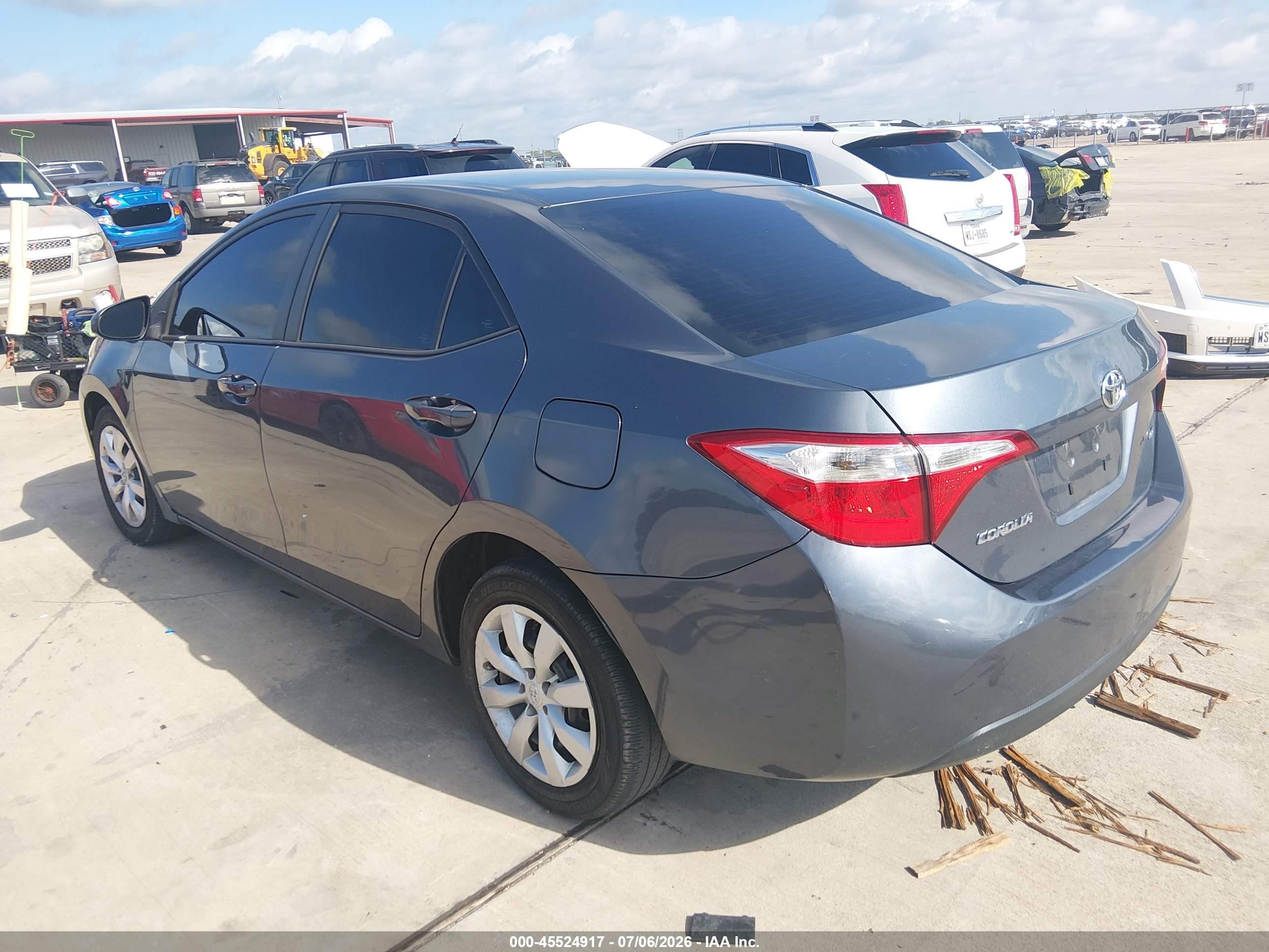 2014 Toyota Corolla Le Серый vin: 2T1BURHE9EC198897