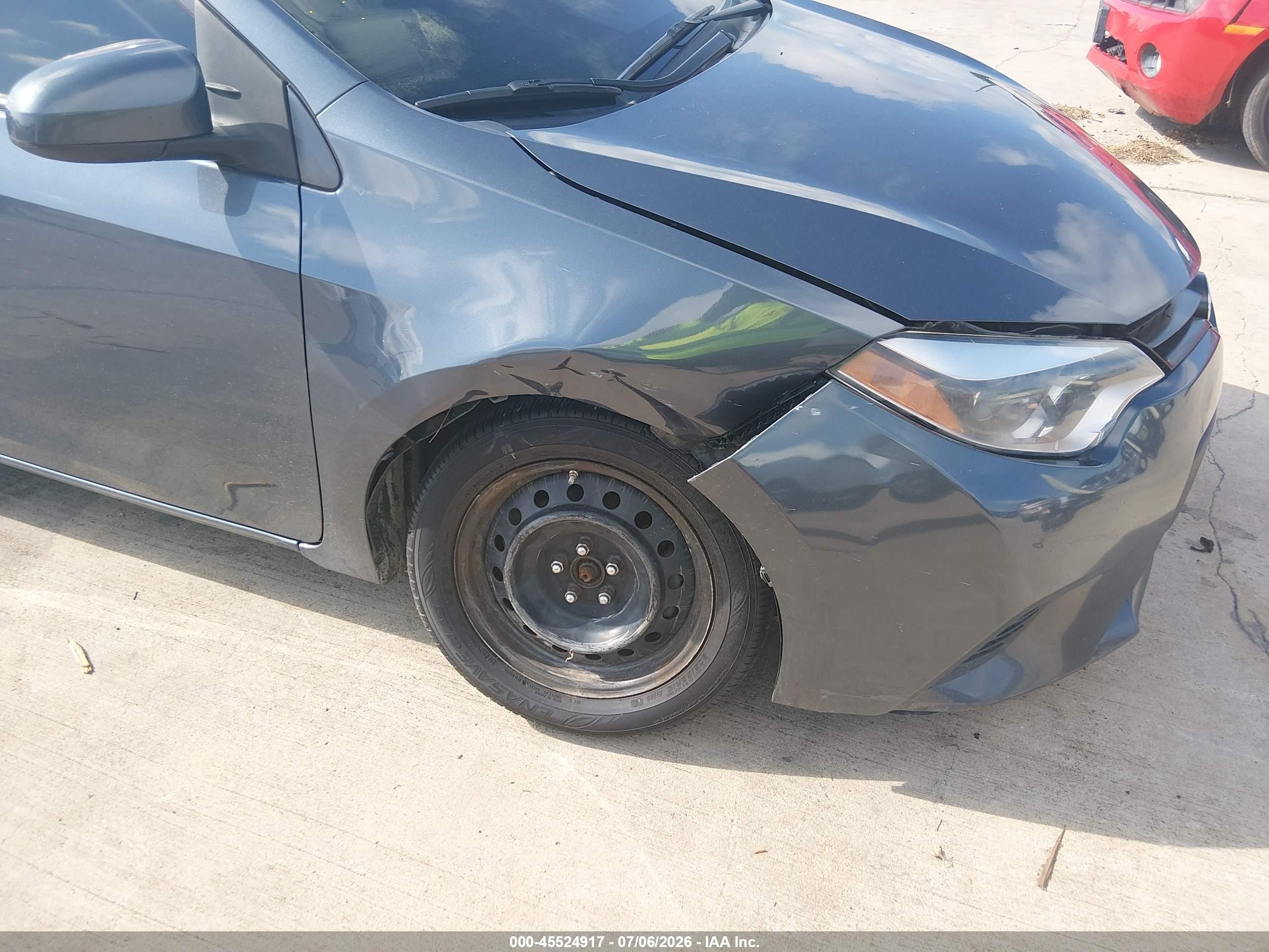 2014 Toyota Corolla Le Серый vin: 2T1BURHE9EC198897