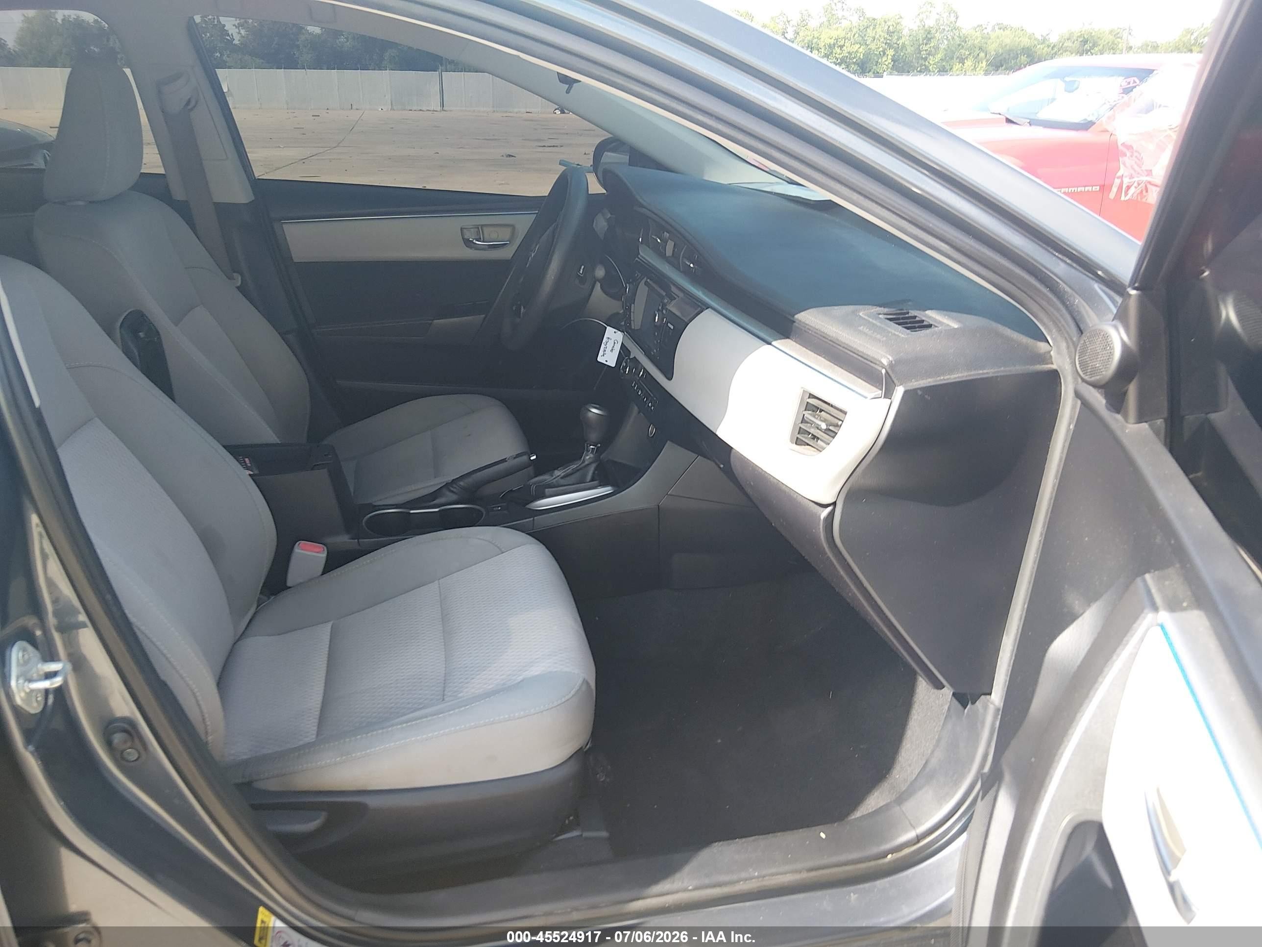 2014 Toyota Corolla Le Серый vin: 2T1BURHE9EC198897