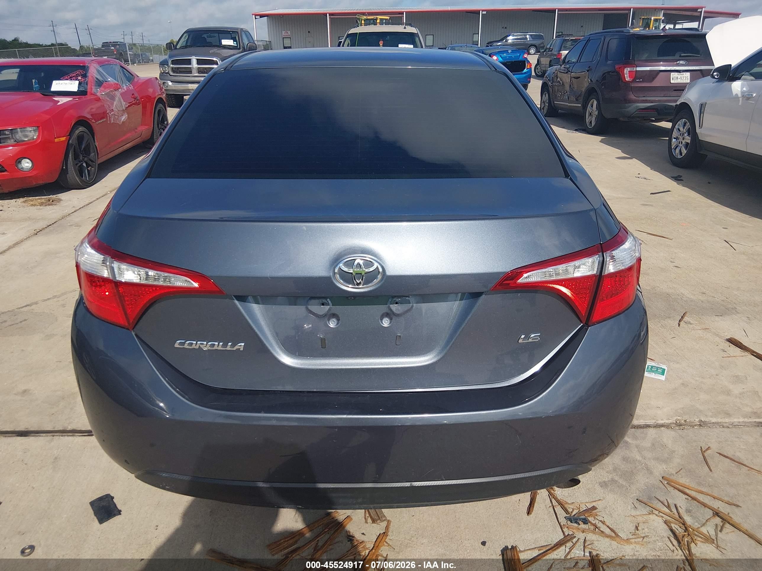 2014 Toyota Corolla Le Серый vin: 2T1BURHE9EC198897