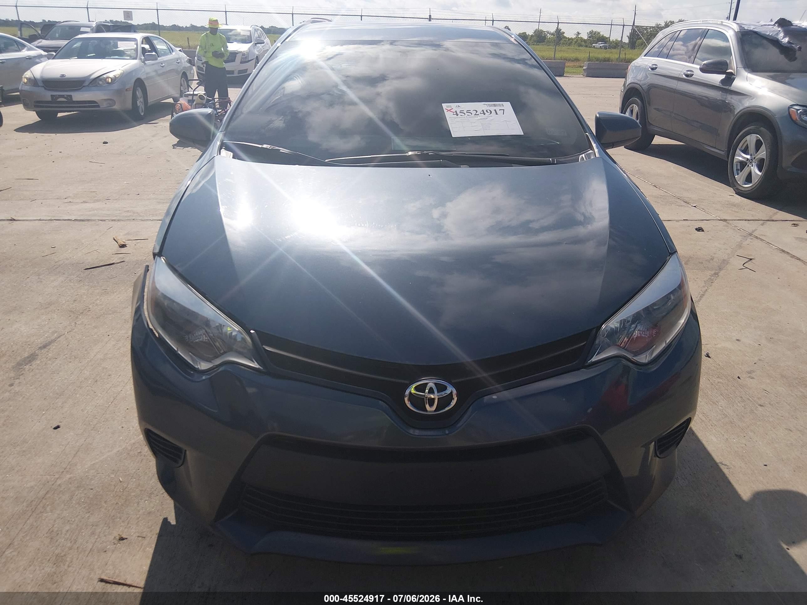 2014 Toyota Corolla Le Серый vin: 2T1BURHE9EC198897