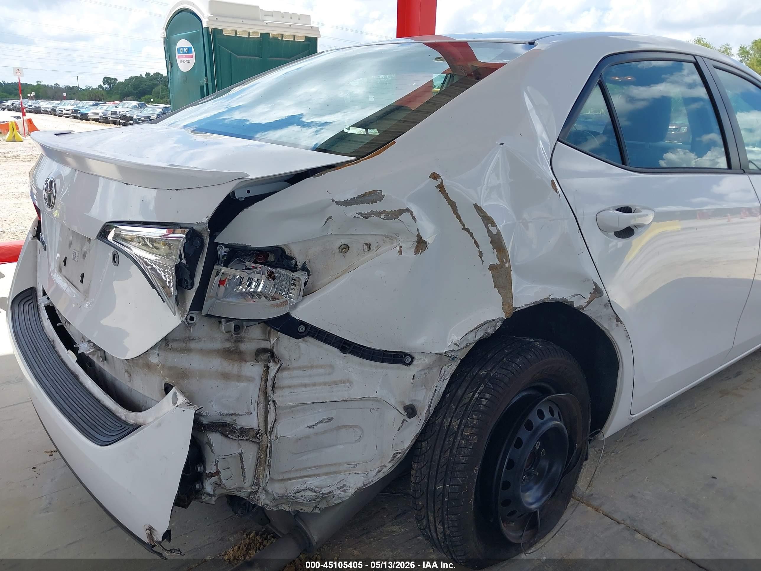 2014 Toyota Corolla L Белый vin: 2T1BURHE9EC201751