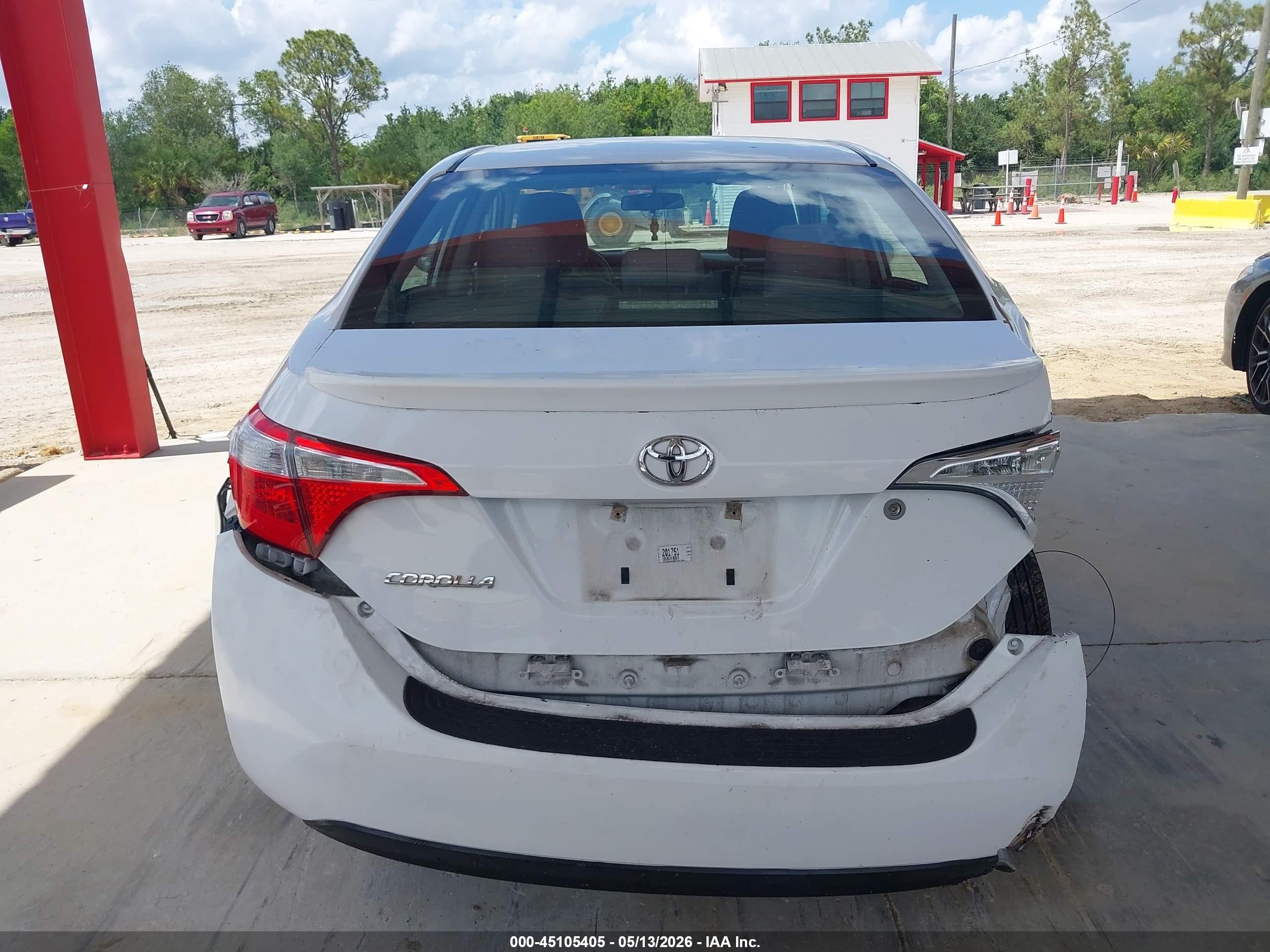 2014 Toyota Corolla L Белый vin: 2T1BURHE9EC201751