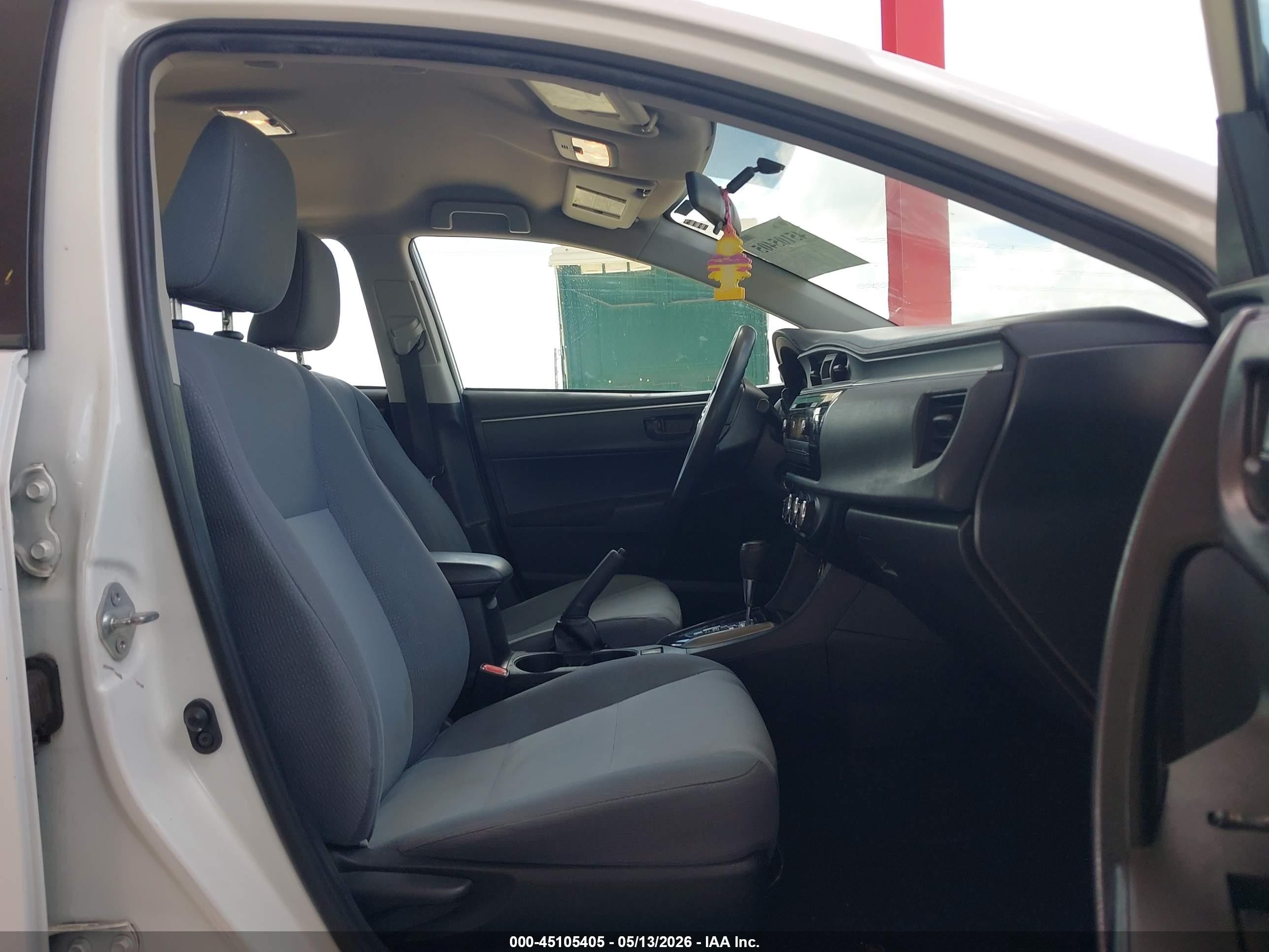 2014 Toyota Corolla L Белый vin: 2T1BURHE9EC201751