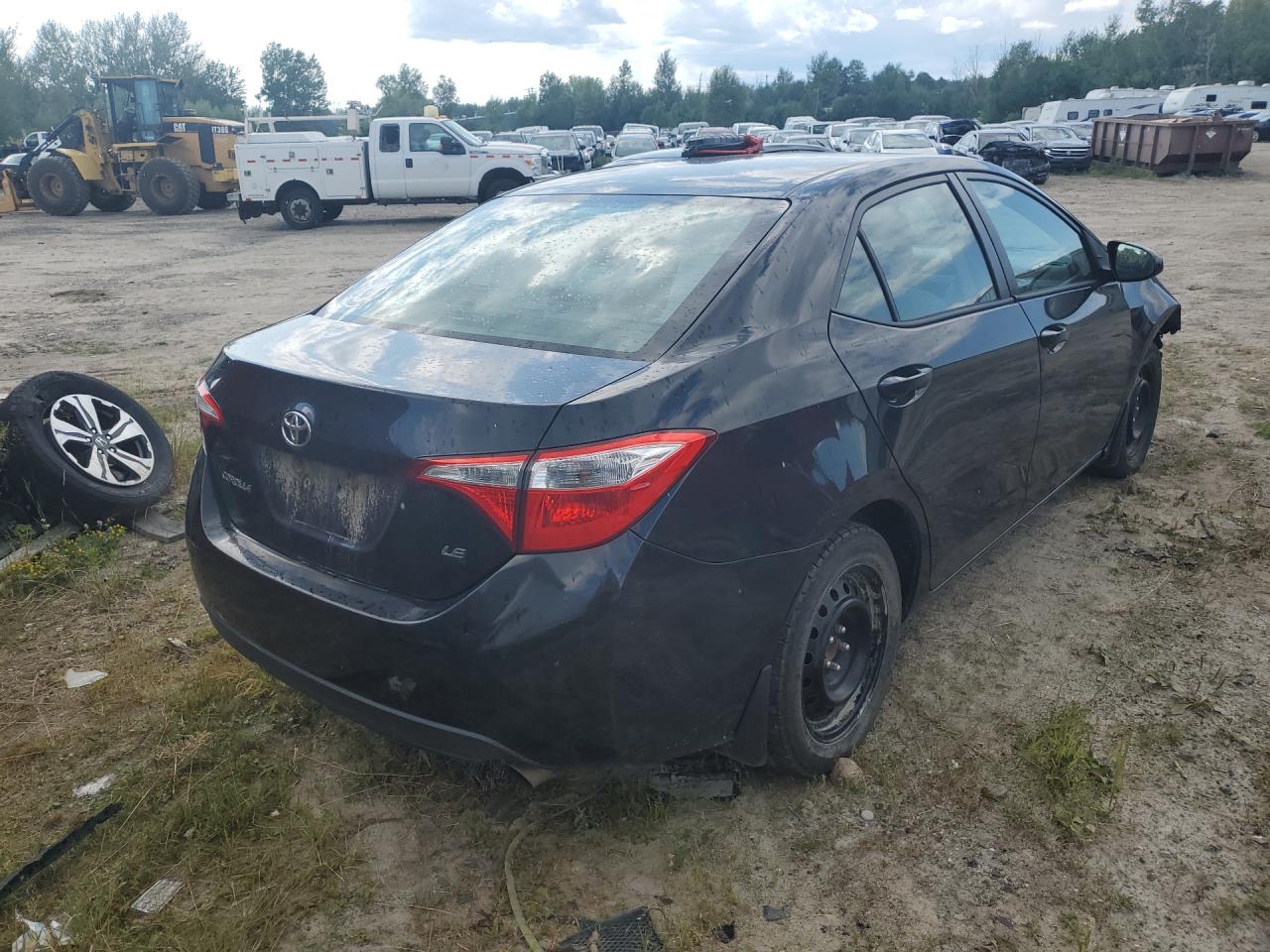 2014 Toyota Corolla L Black vin: 2T1BURHE9EC203905