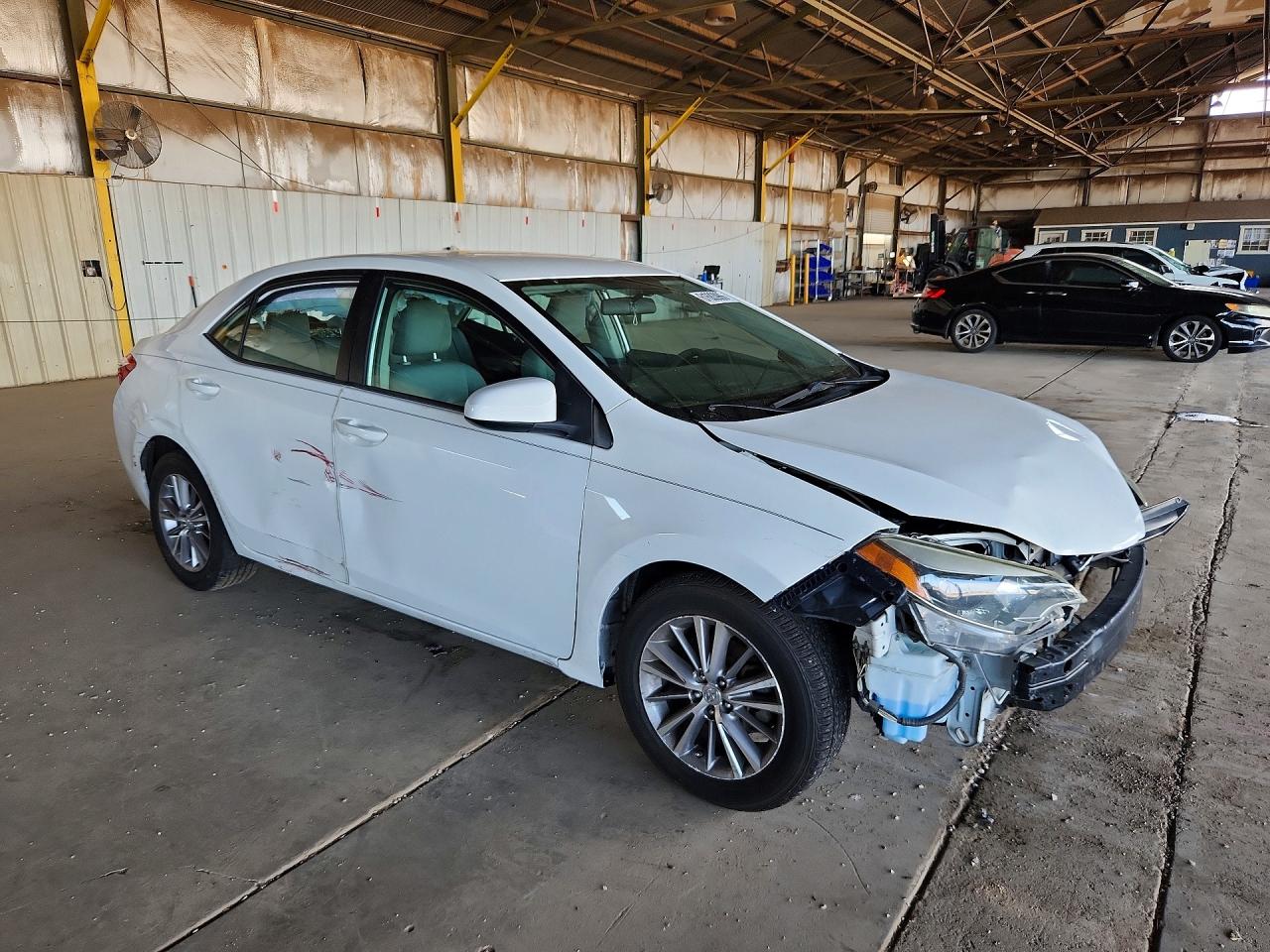 2014 Toyota Corolla Le White vin: 2T1BURHE9EC208876