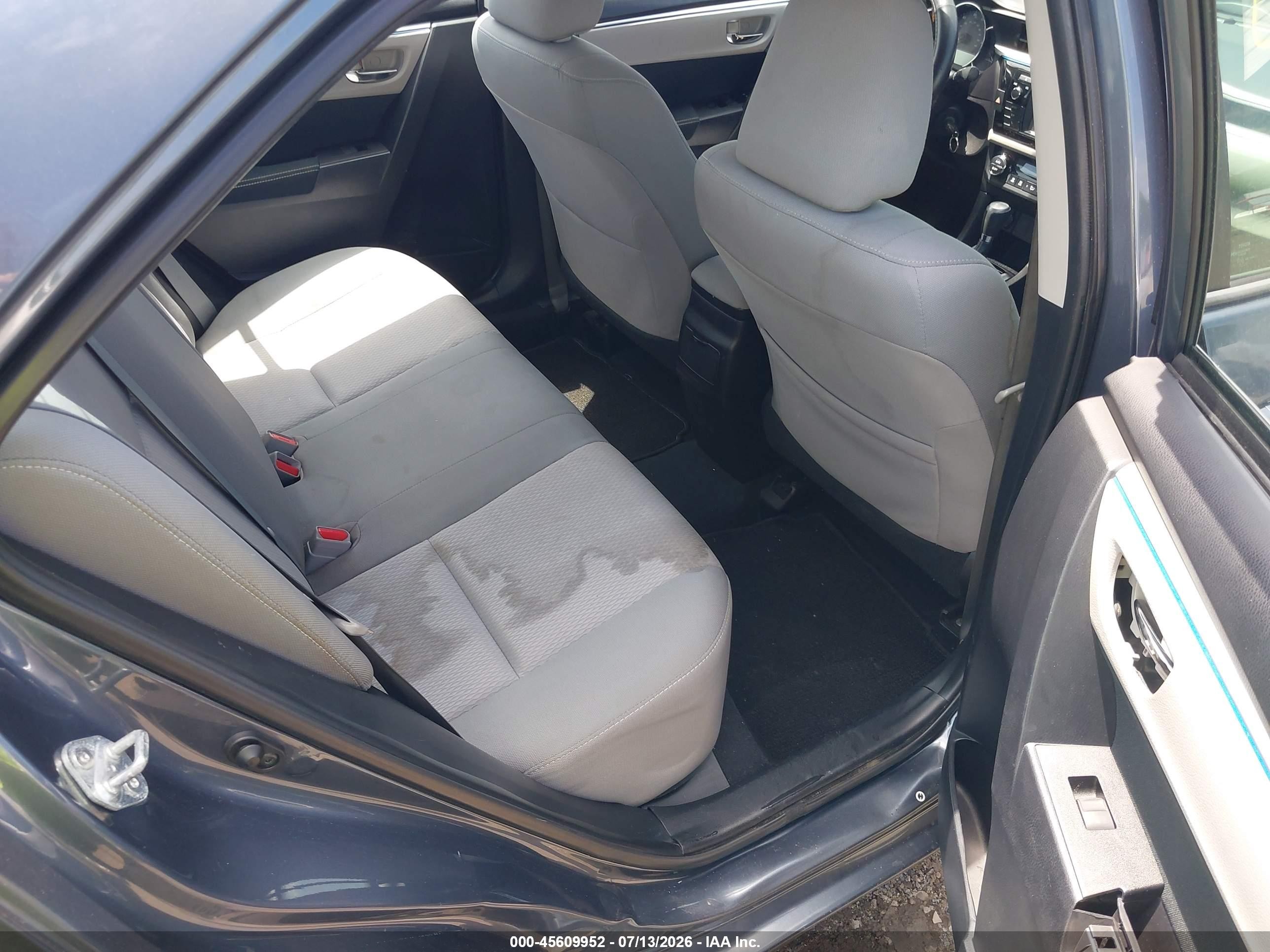 2014 Toyota Corolla Le Gray vin: 2T1BURHE9EC210983